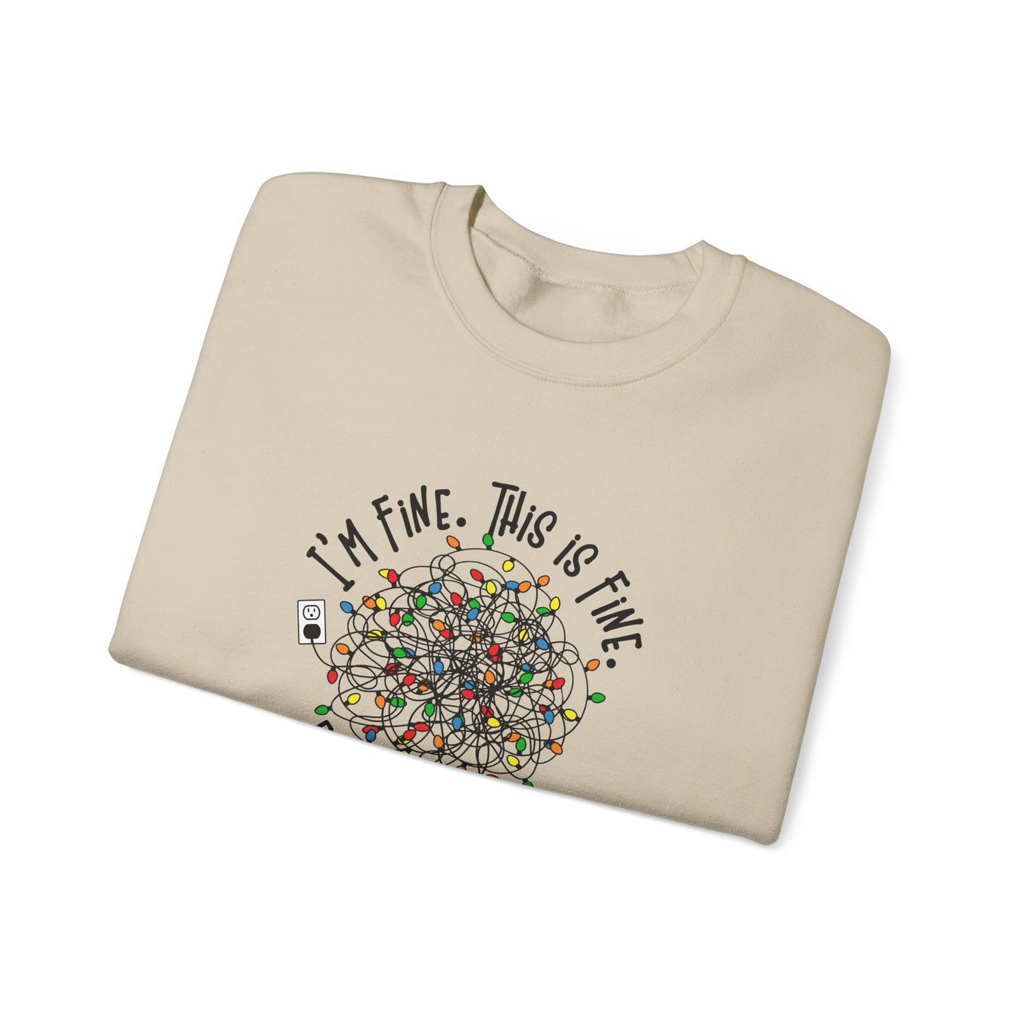 "Im Fine, This Is Fine" Crewneck Sweatshirt