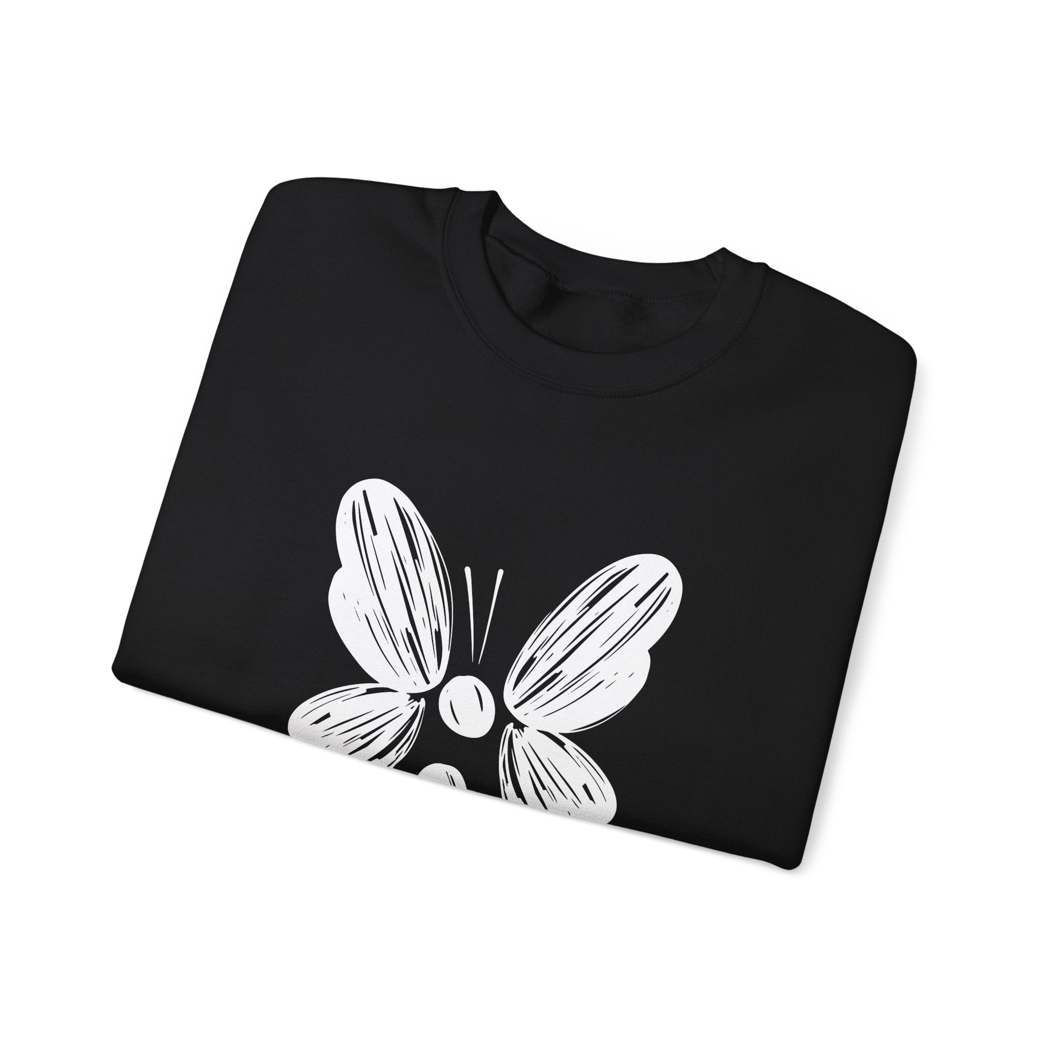 Suicide Prevention White Butterfly Crewneck Sweatshirt