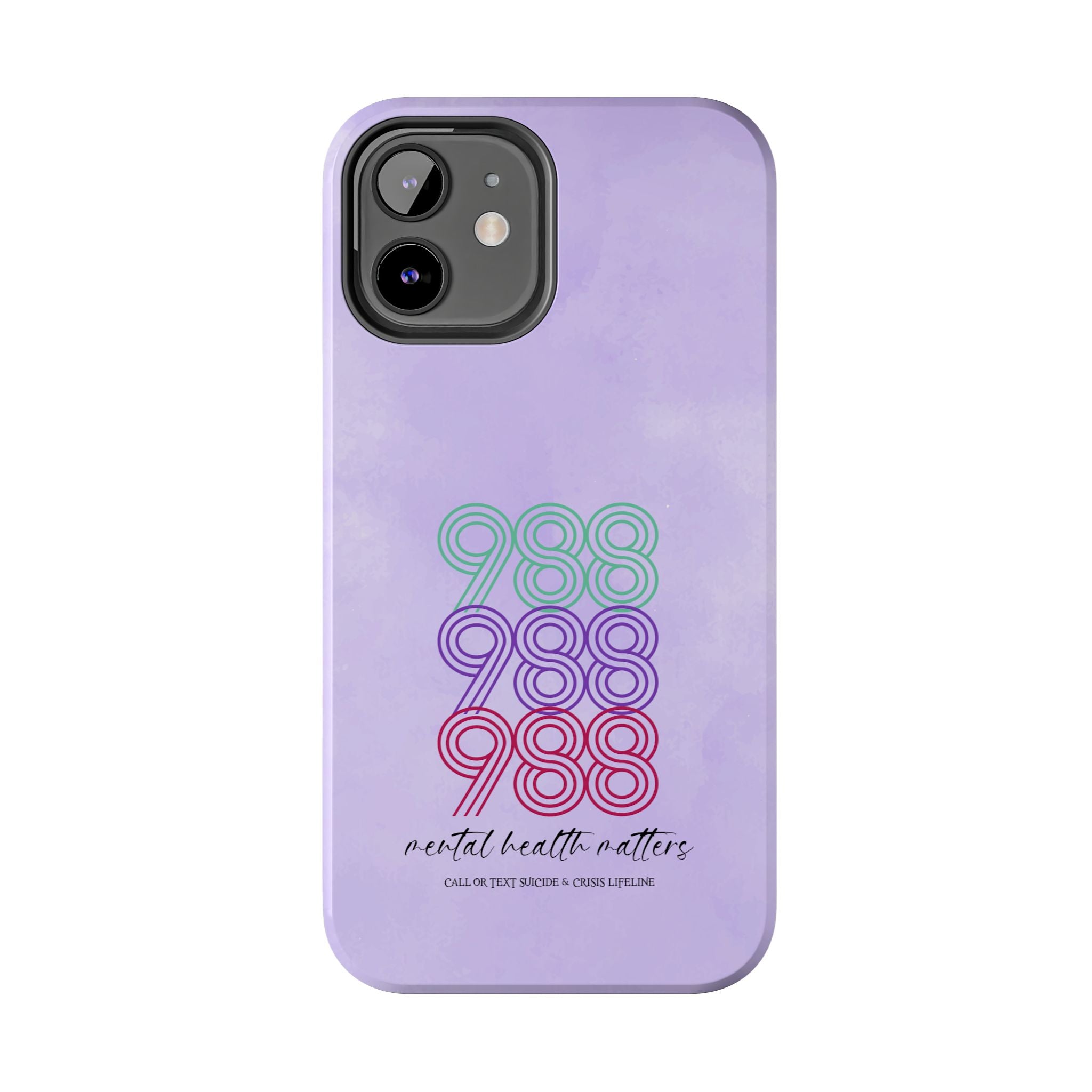 988 Light Purple Suicide Awareness Phone Case