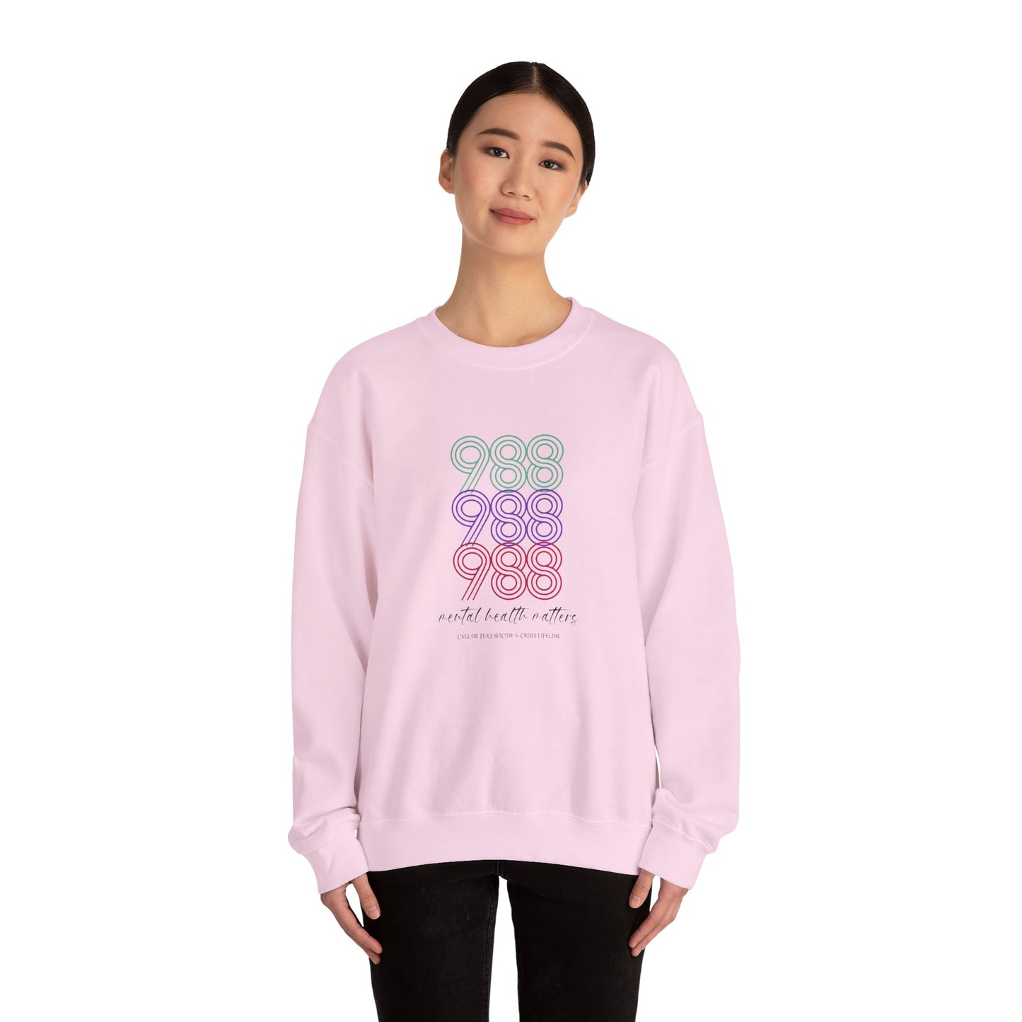 988 Suicide Prevention Crewneck Sweatshirt