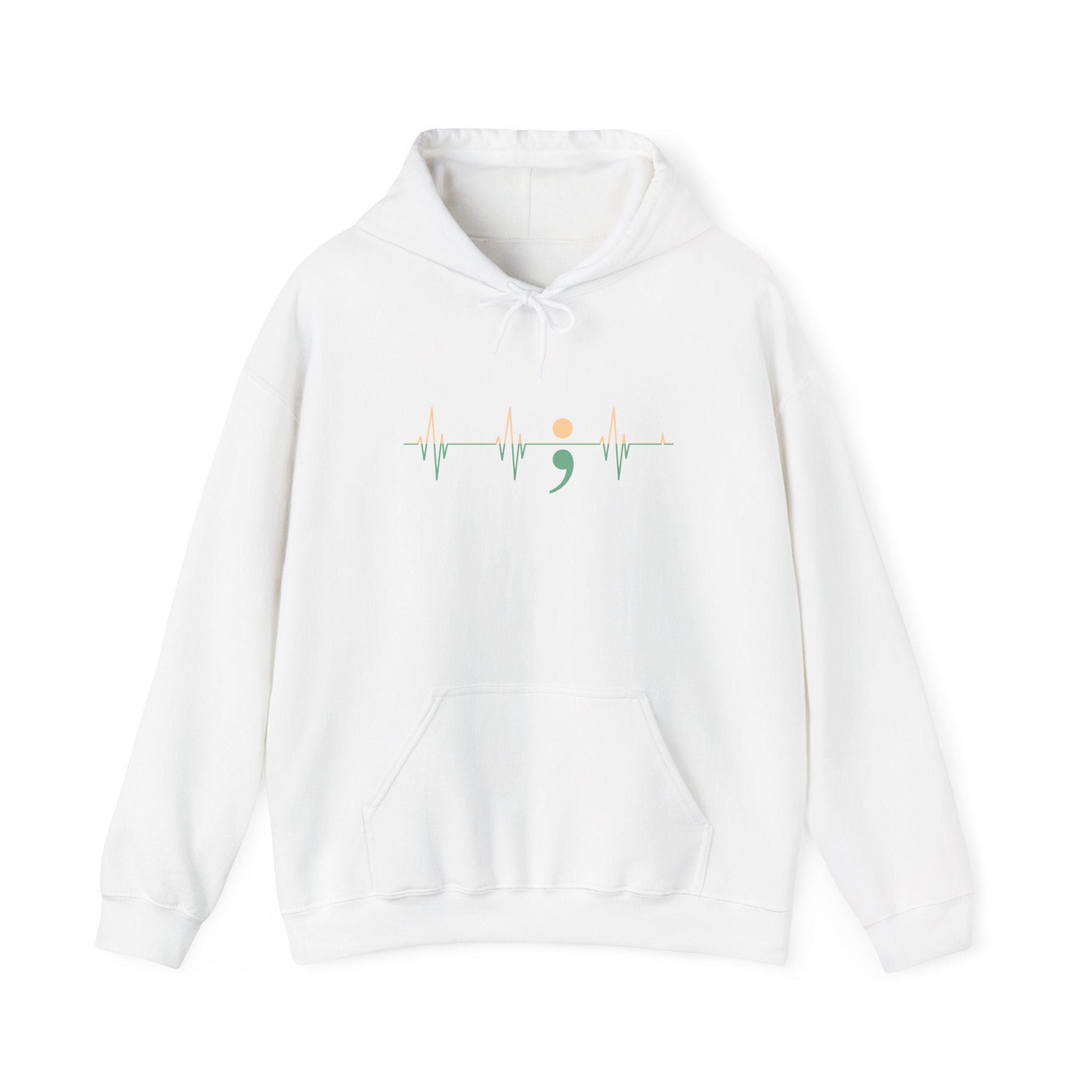 Heartbeats of Hope Semi-Colon Hooded Sweatshirt
