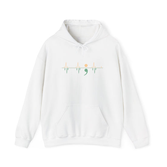 Heartbeats of Hope Semi-Colon Hooded Sweatshirt