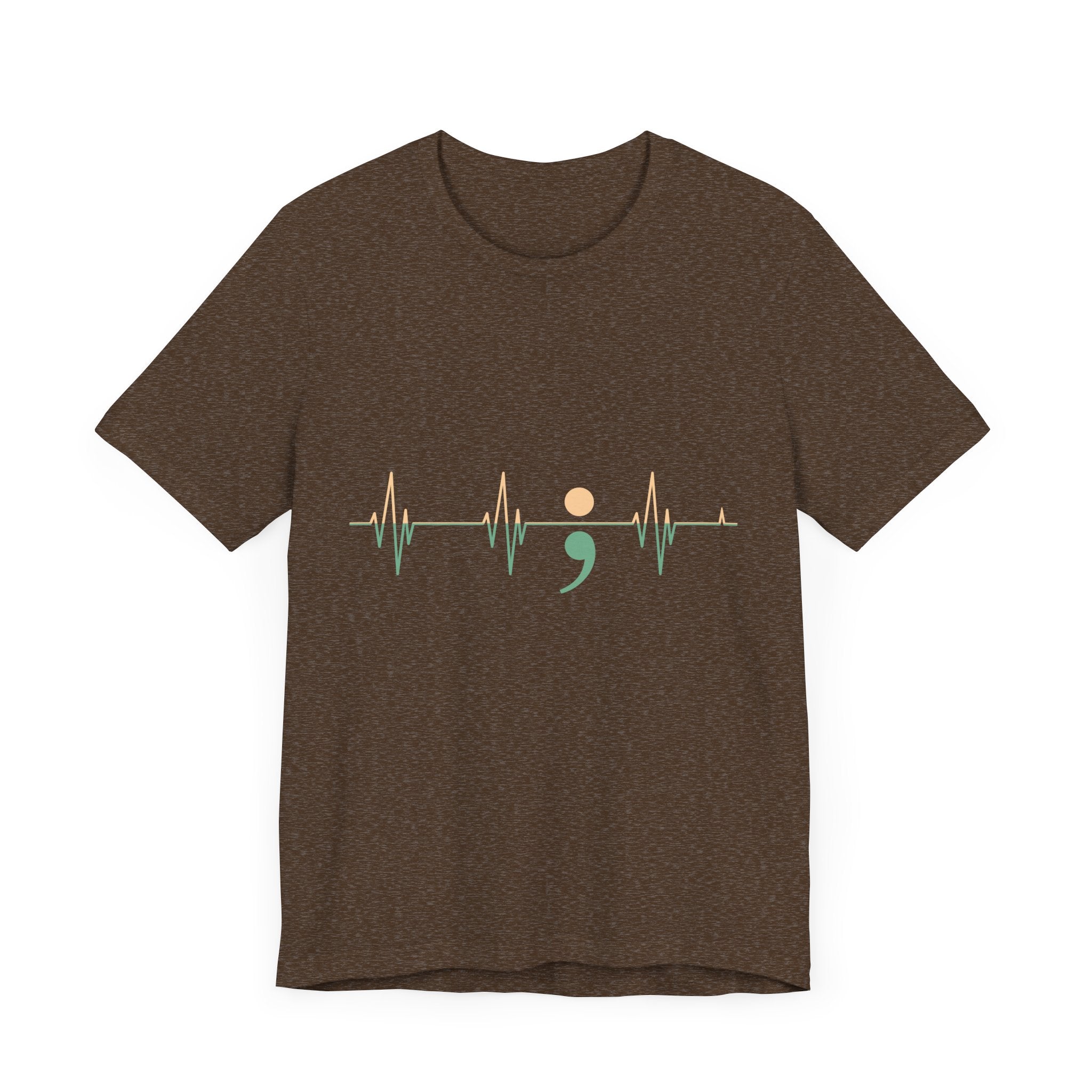 Heartbeats of Hope Semi-Colon Jersey Tee