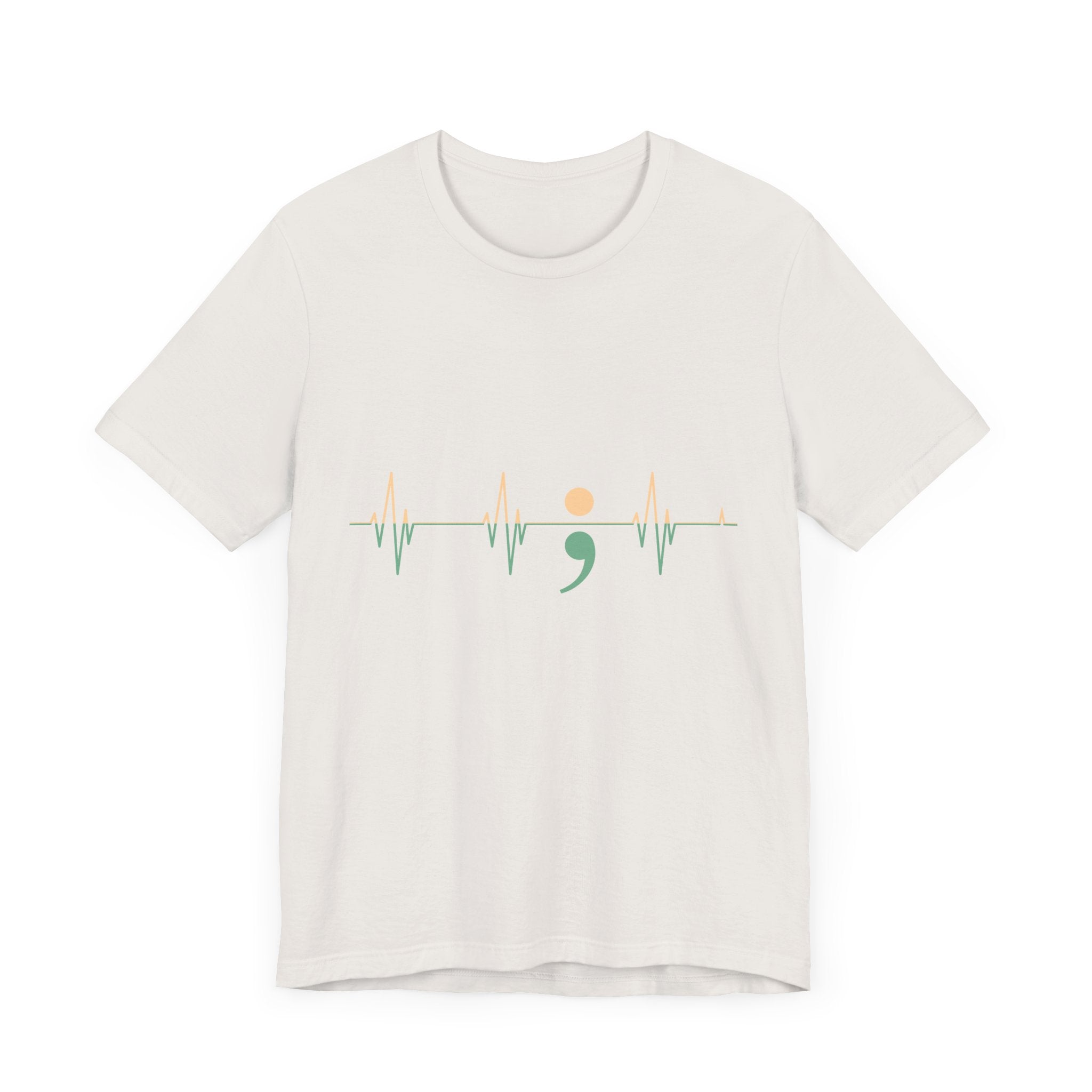 Heartbeats of Hope Semi-Colon Jersey Tee