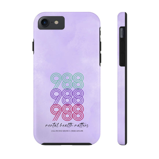 988 Light Purple Suicide Awareness Phone Case
