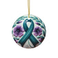 Hope in Bloom - Purple Flower Awareness Ornament