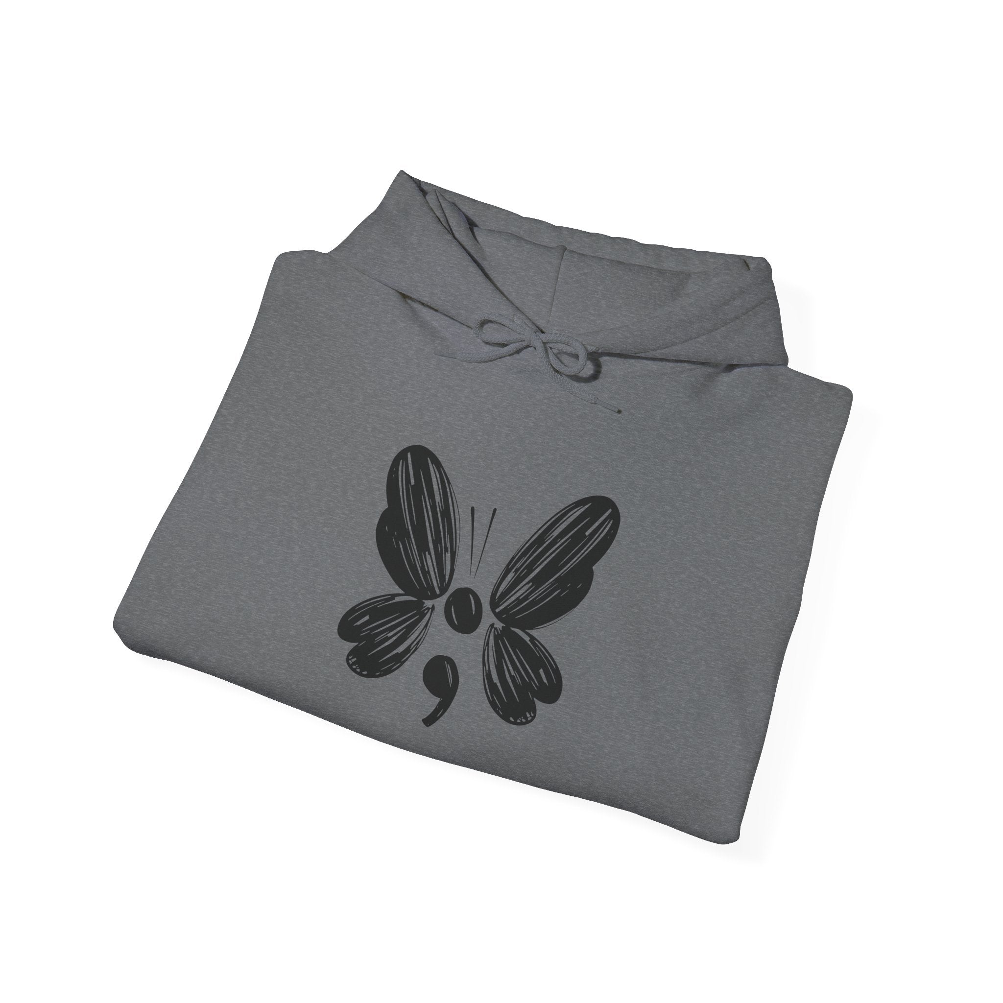 Suicide Prevention Butterfly Black Hooded Sweatshirt