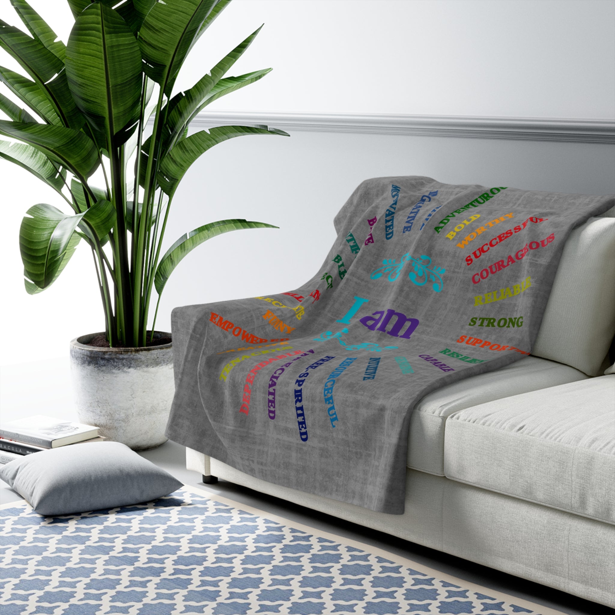 I AM- Sherpa Fleece Blanket