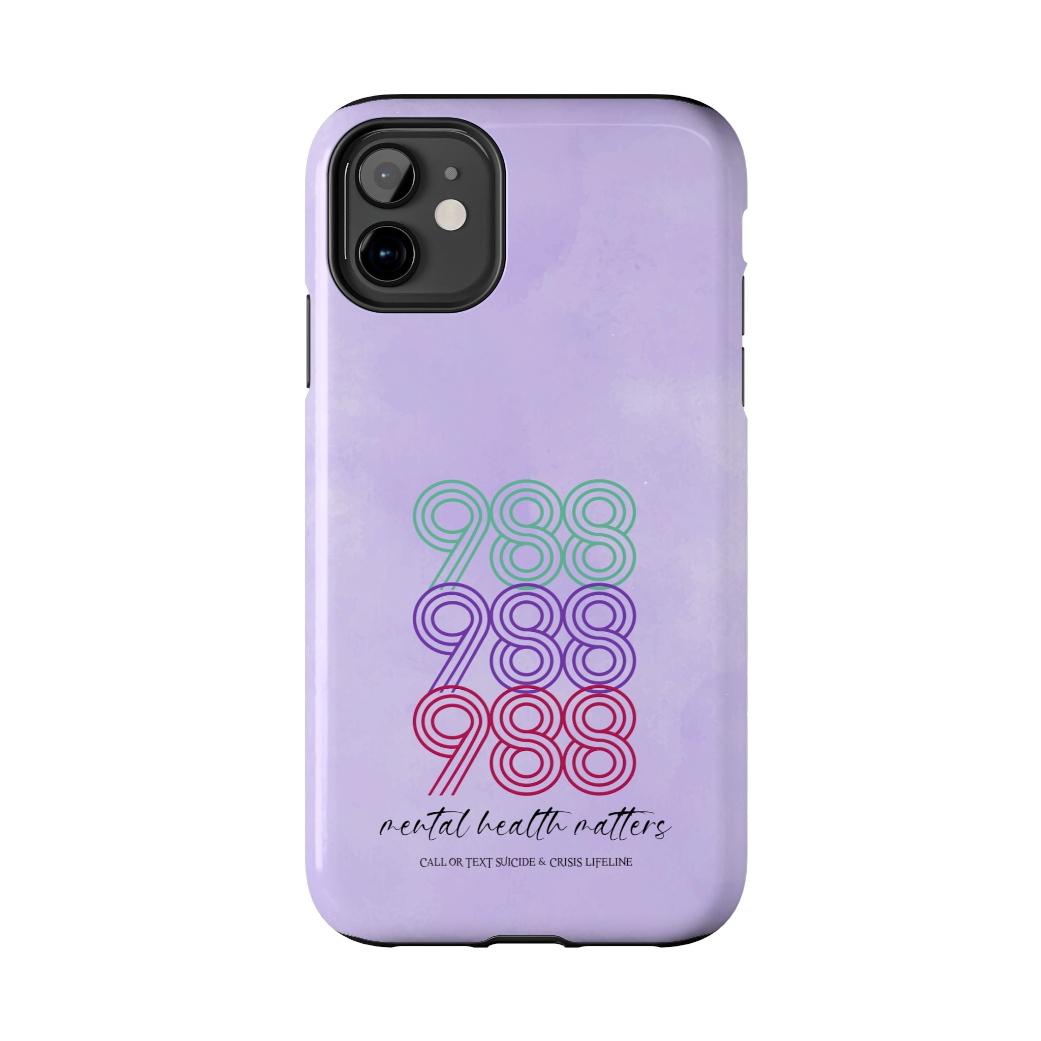 988 Light Purple Suicide Awareness Phone Case