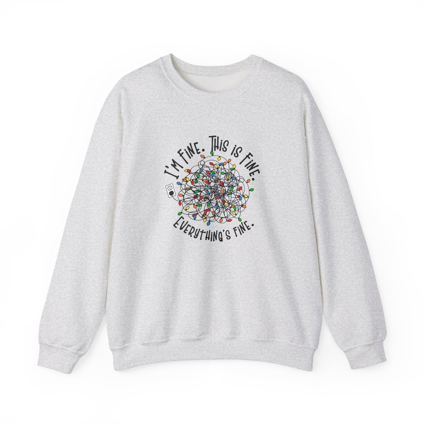 "Im Fine, This Is Fine" Crewneck Sweatshirt