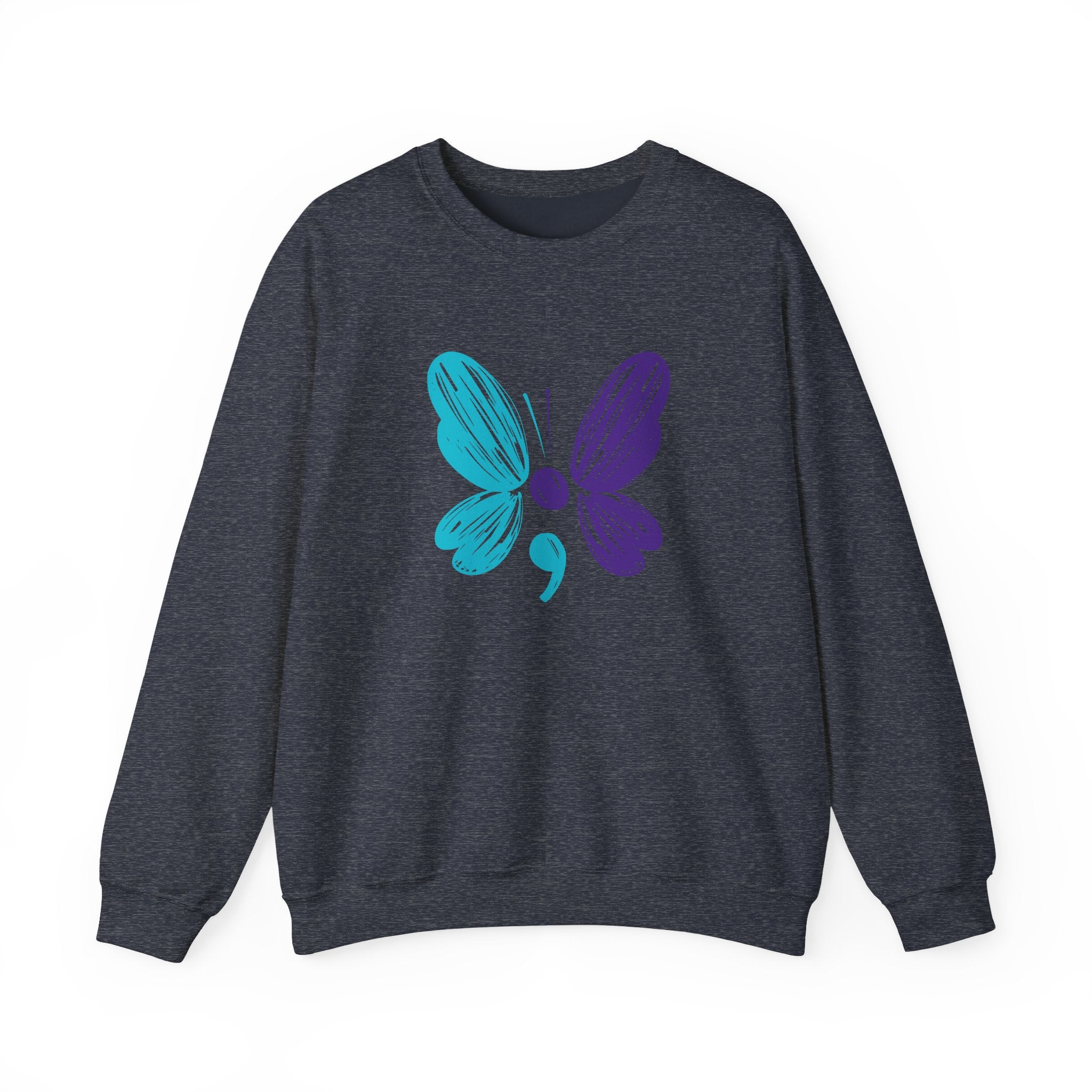 Butterfly Hero Suicide Prevention Crewneck Sweatshirt