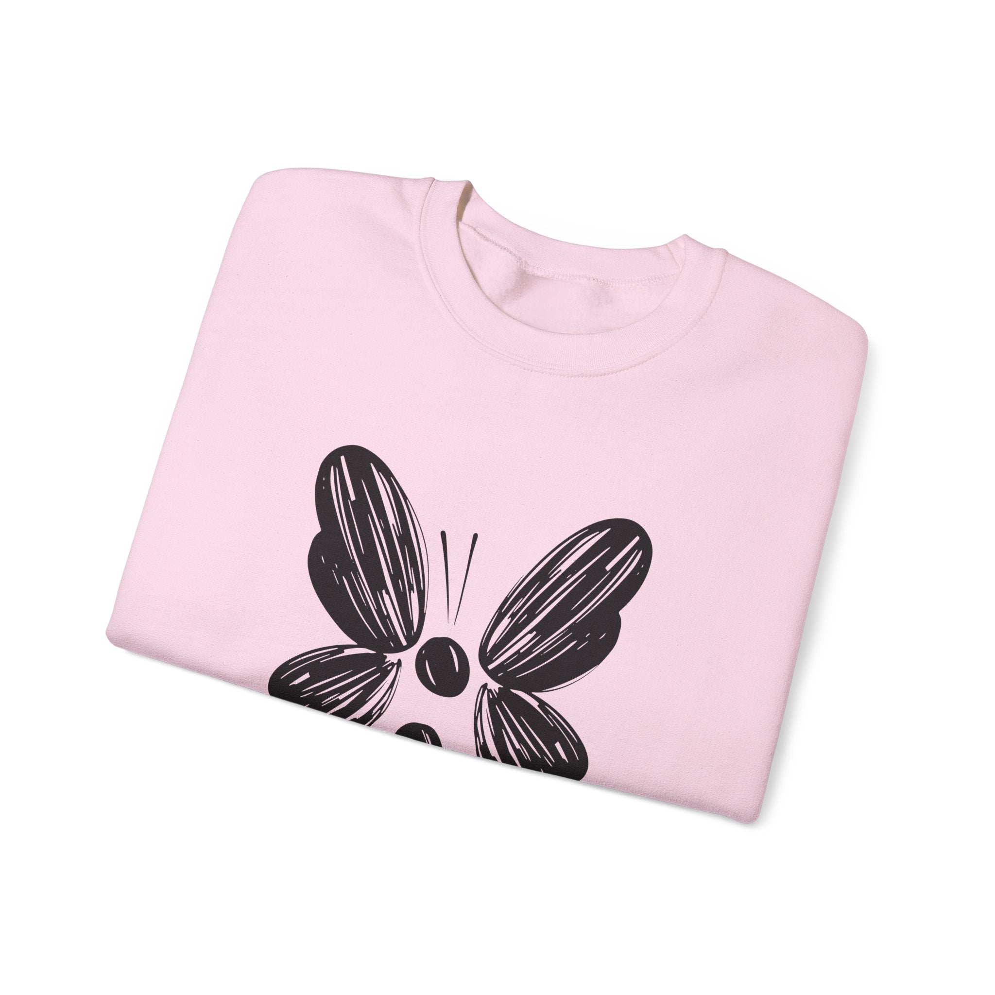 Suicide Prevention Black Butterfly Crewneck Sweatshirt