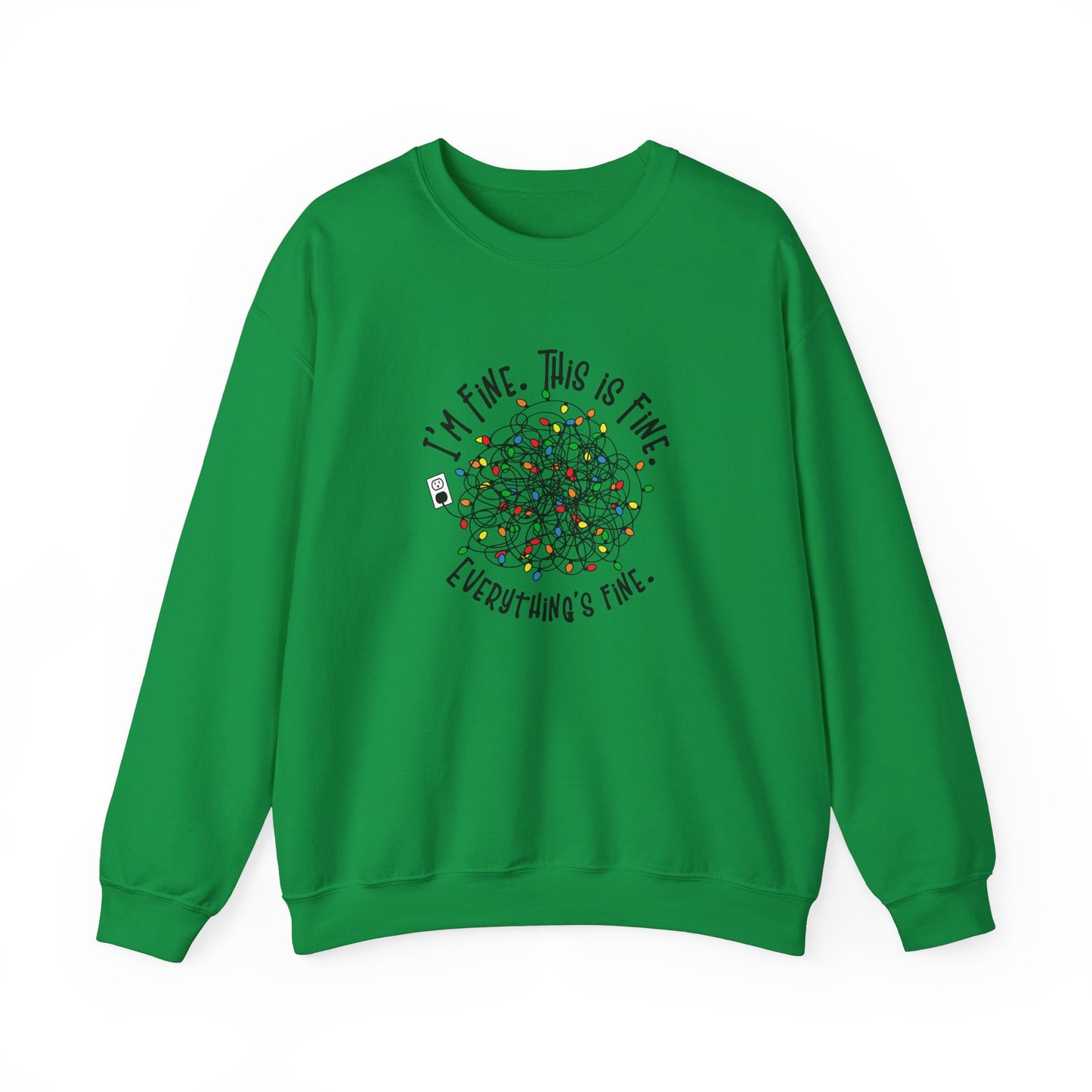 "Im Fine, This Is Fine" Crewneck Sweatshirt