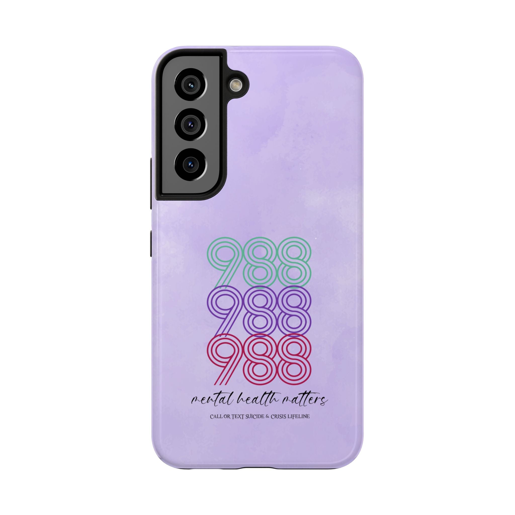 988 Light Purple Suicide Awareness Phone Case