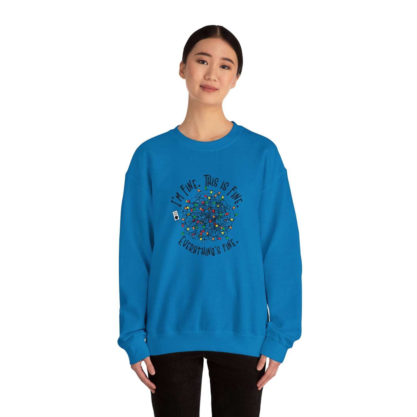 "Im Fine, This Is Fine" Crewneck Sweatshirt
