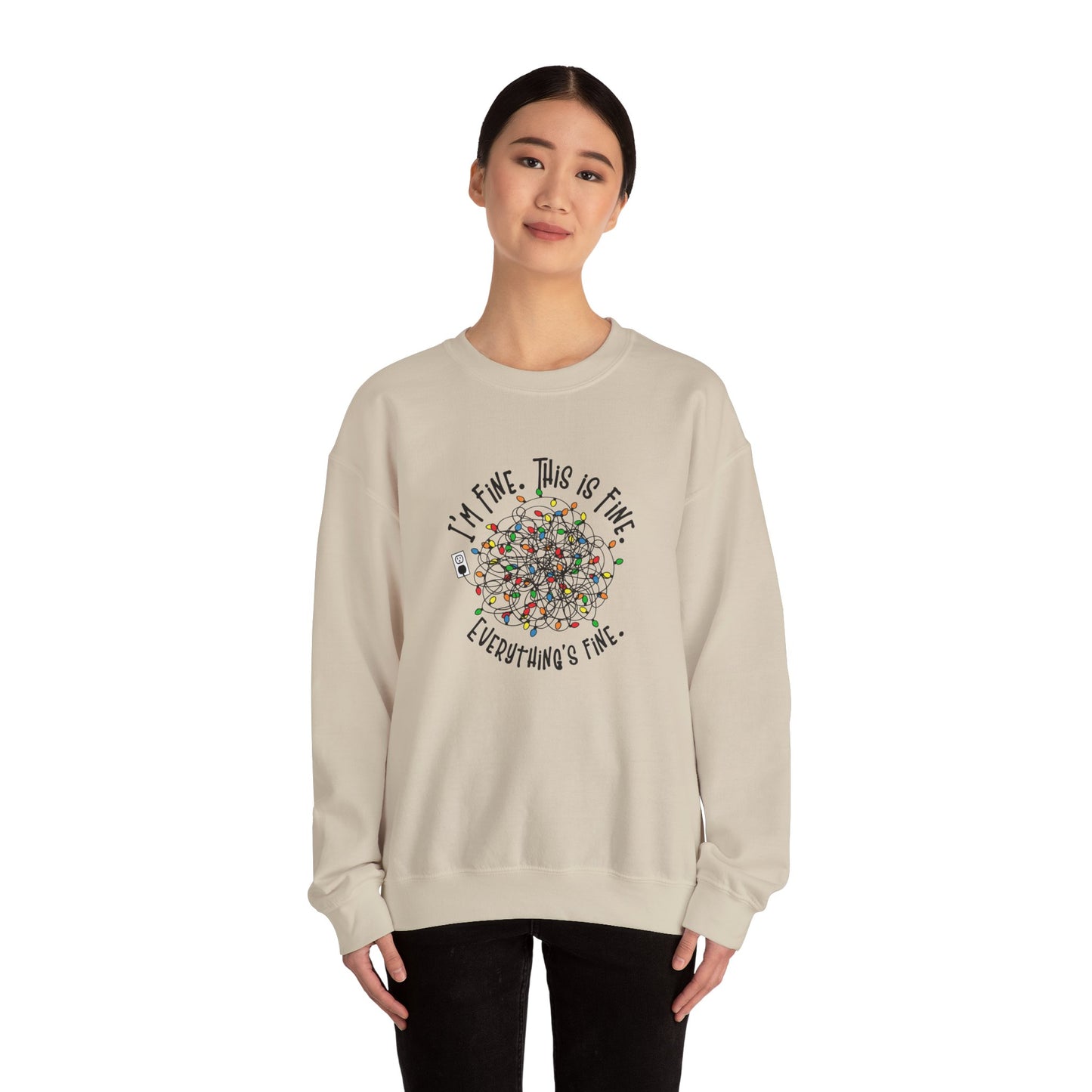 "Im Fine, This Is Fine" Crewneck Sweatshirt