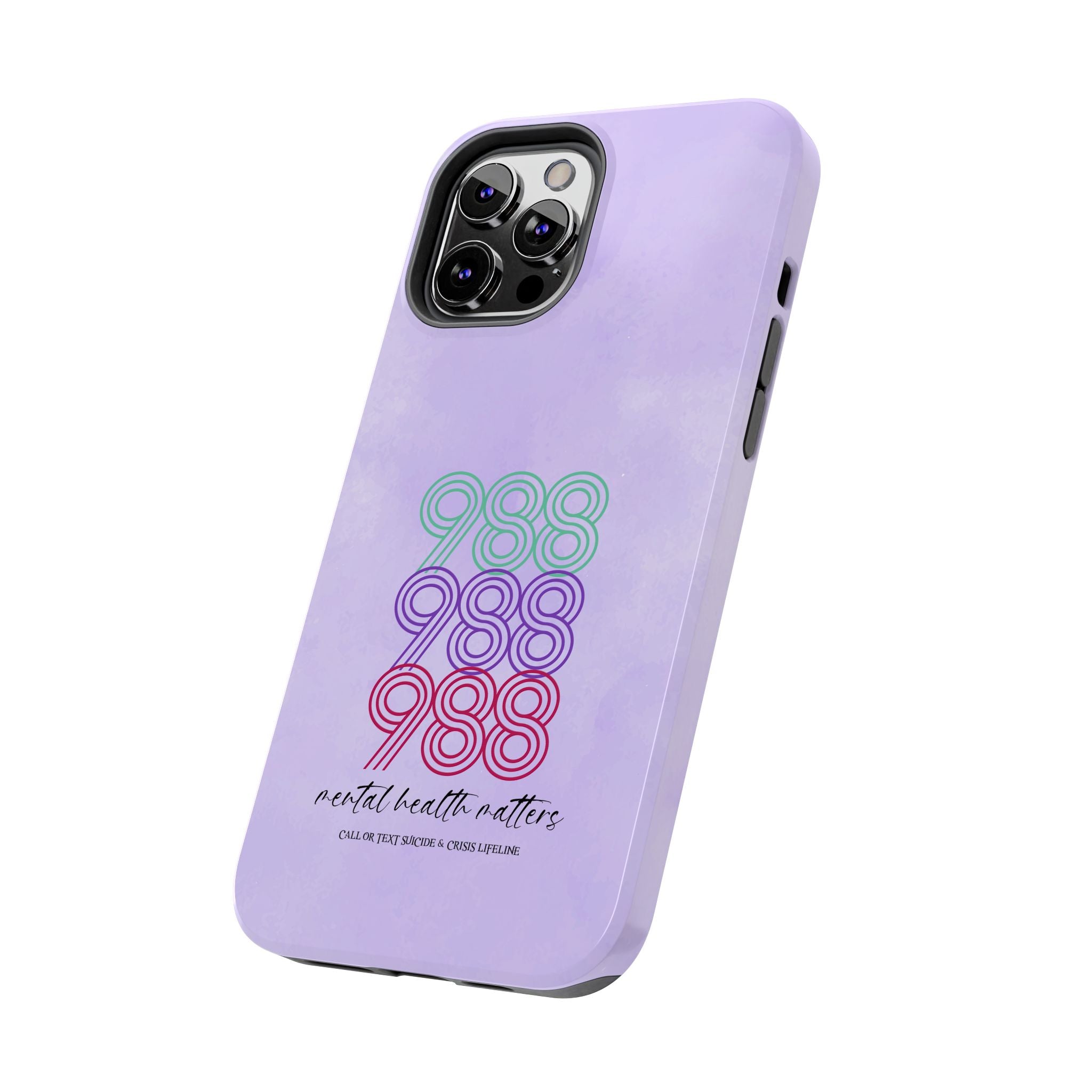 988 Light Purple Suicide Awareness Phone Case