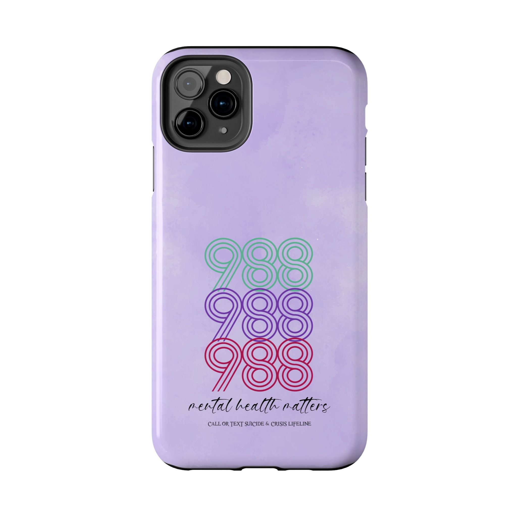 988 Light Purple Suicide Awareness Phone Case