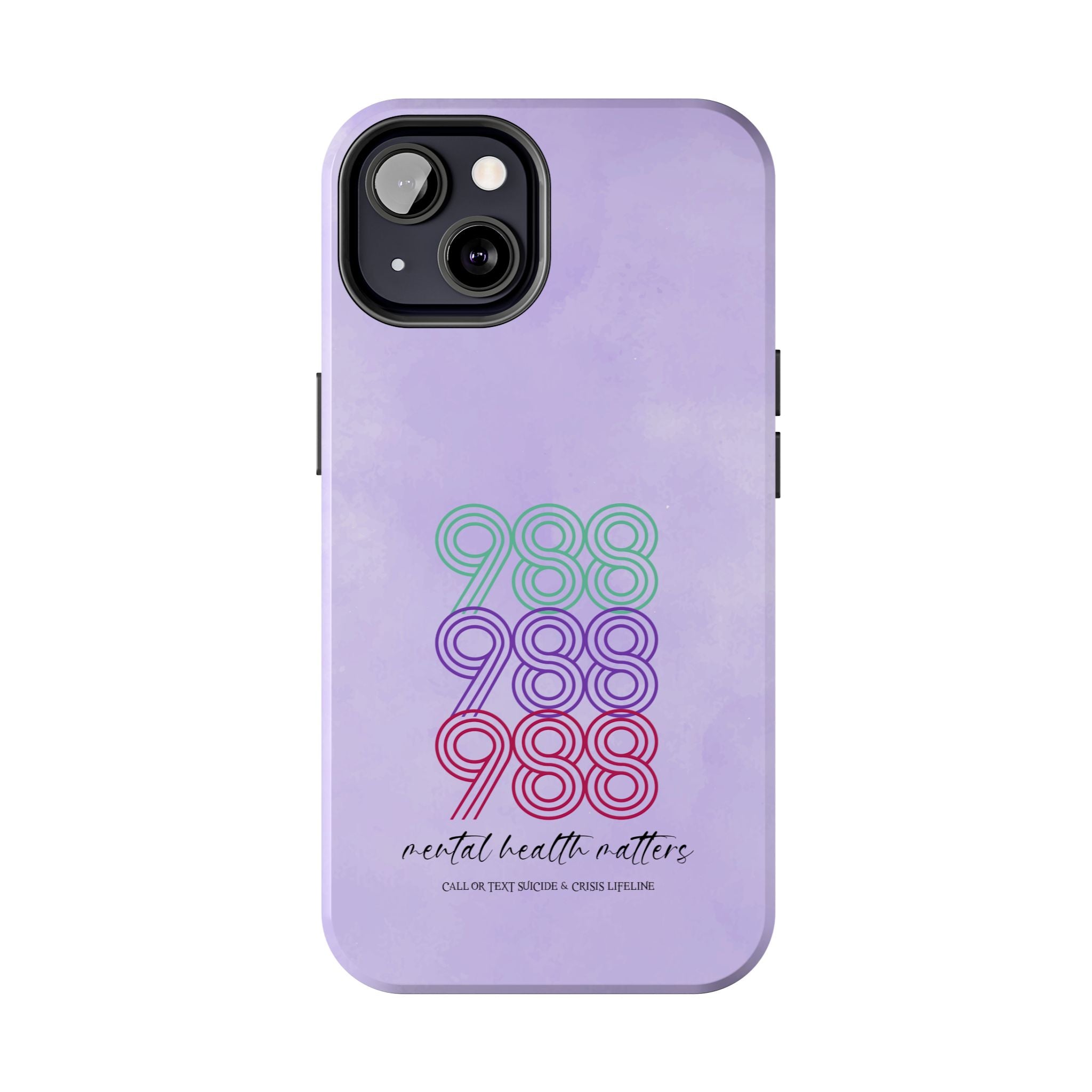 988 Light Purple Suicide Awareness Phone Case