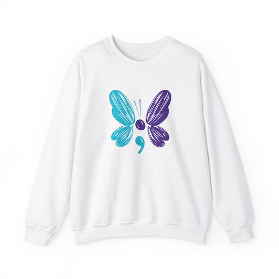 Butterfly Hero Suicide Prevention Crewneck Sweatshirt