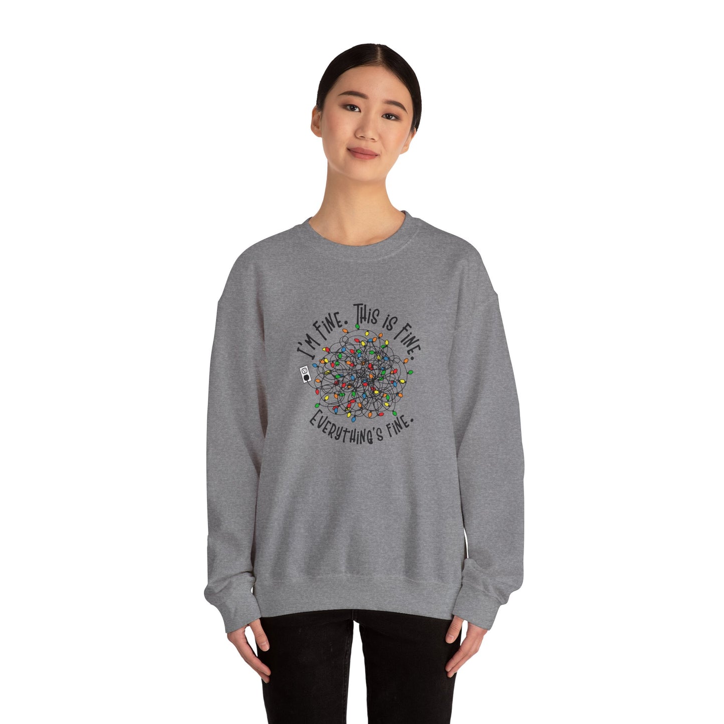 "Im Fine, This Is Fine" Crewneck Sweatshirt