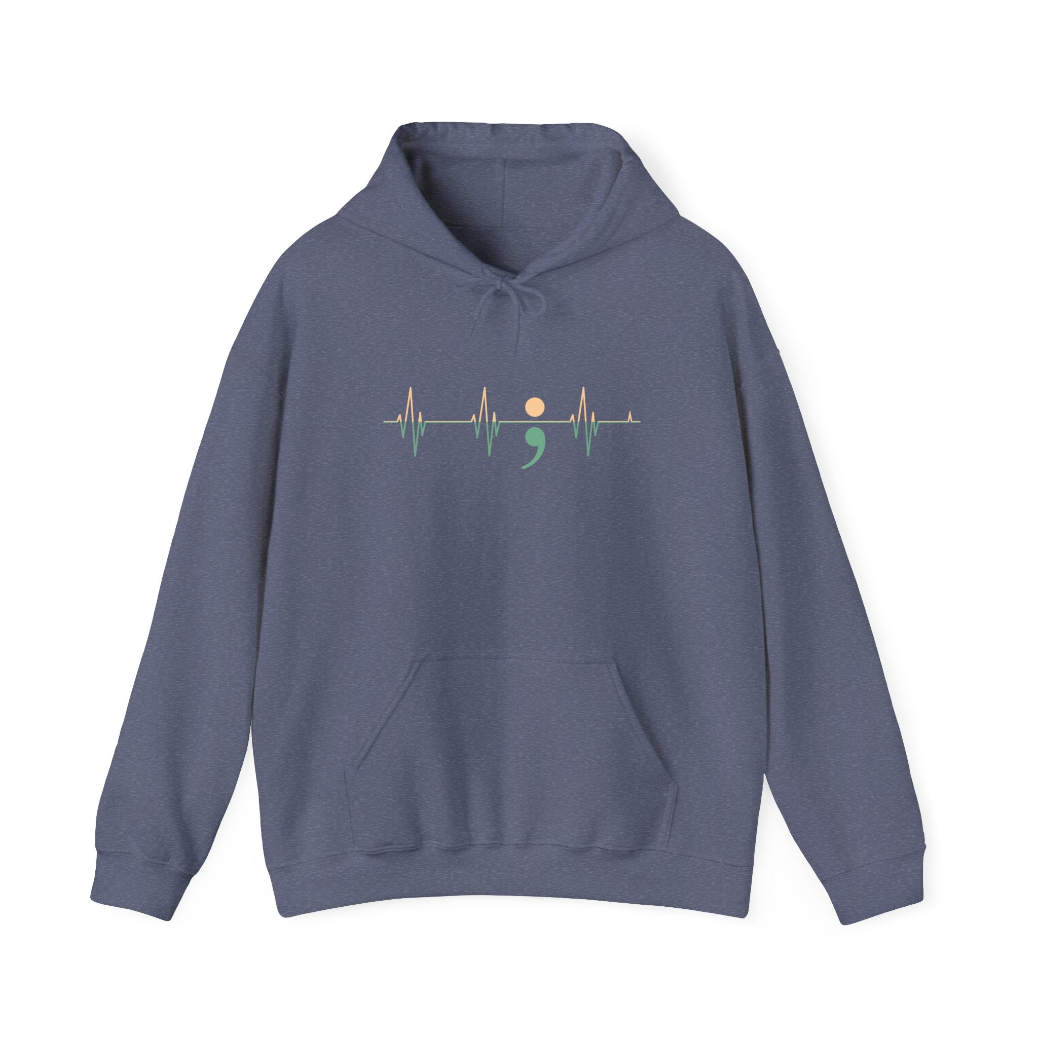 Heartbeats of Hope Semi-Colon Hooded Sweatshirt