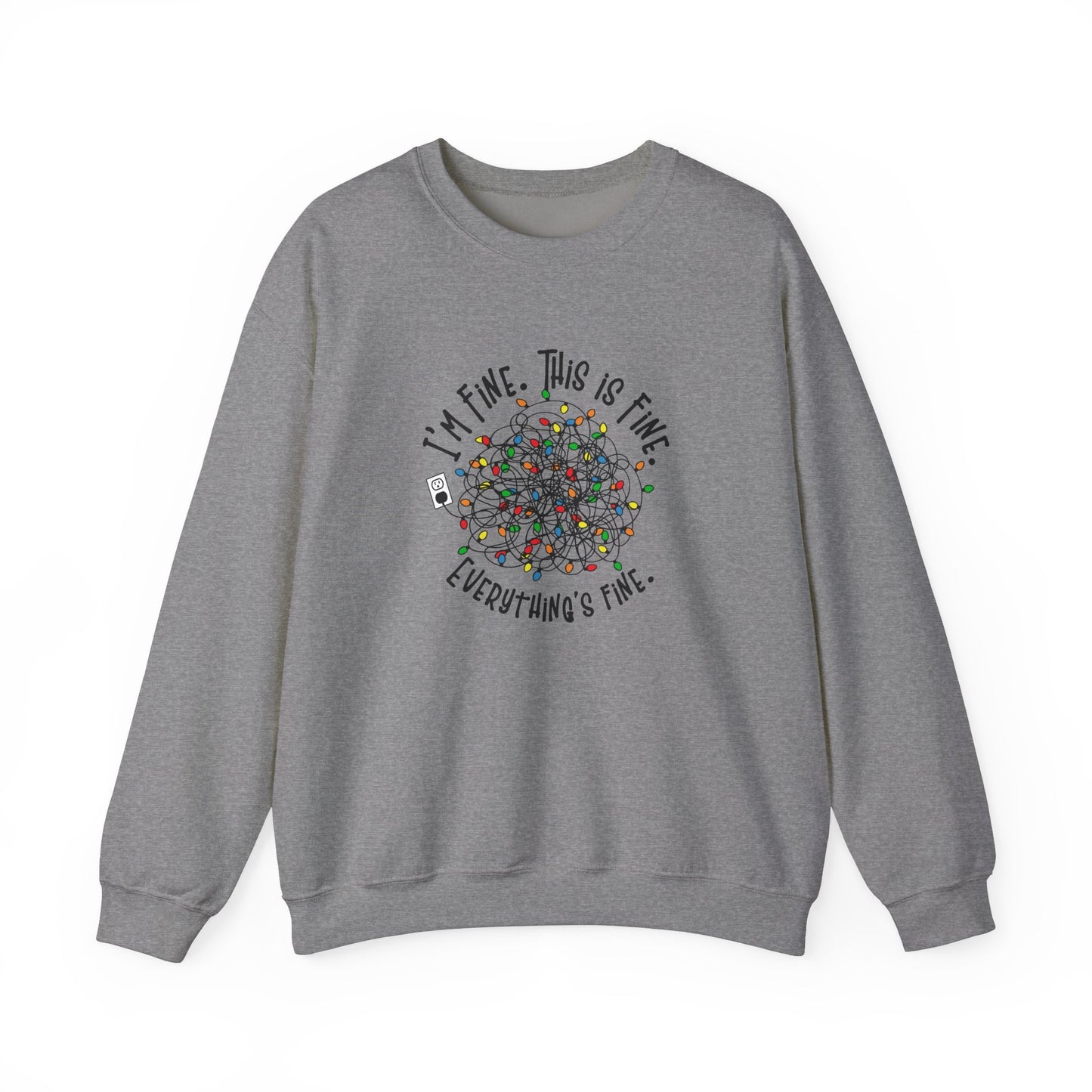 "Im Fine, This Is Fine" Crewneck Sweatshirt