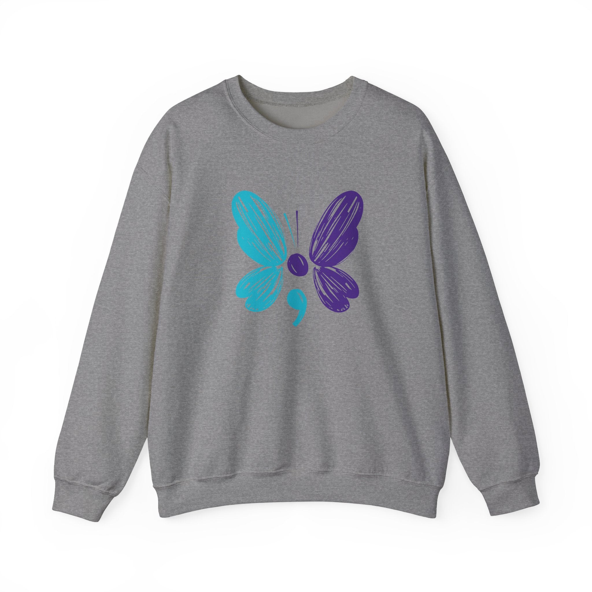 Butterfly Hero Suicide Prevention Crewneck Sweatshirt