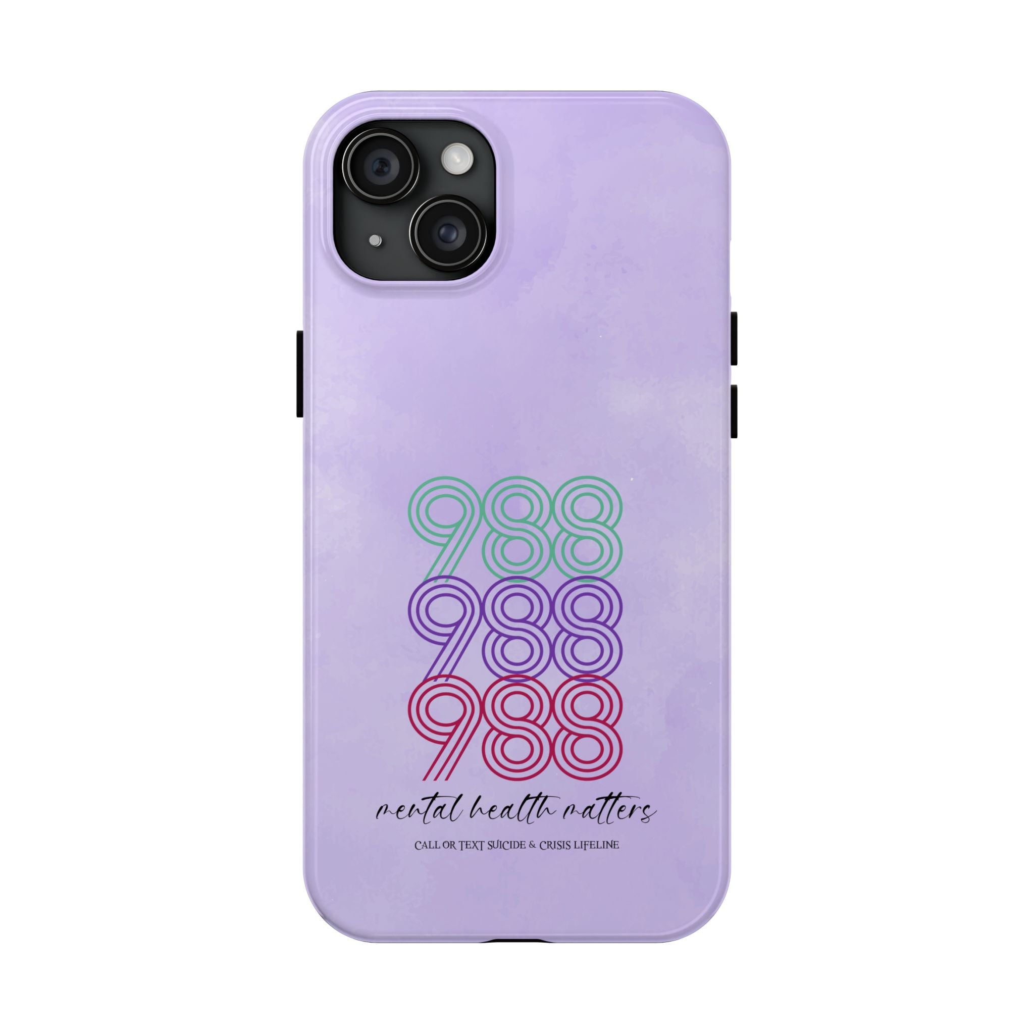 988 Light Purple Suicide Awareness Phone Case