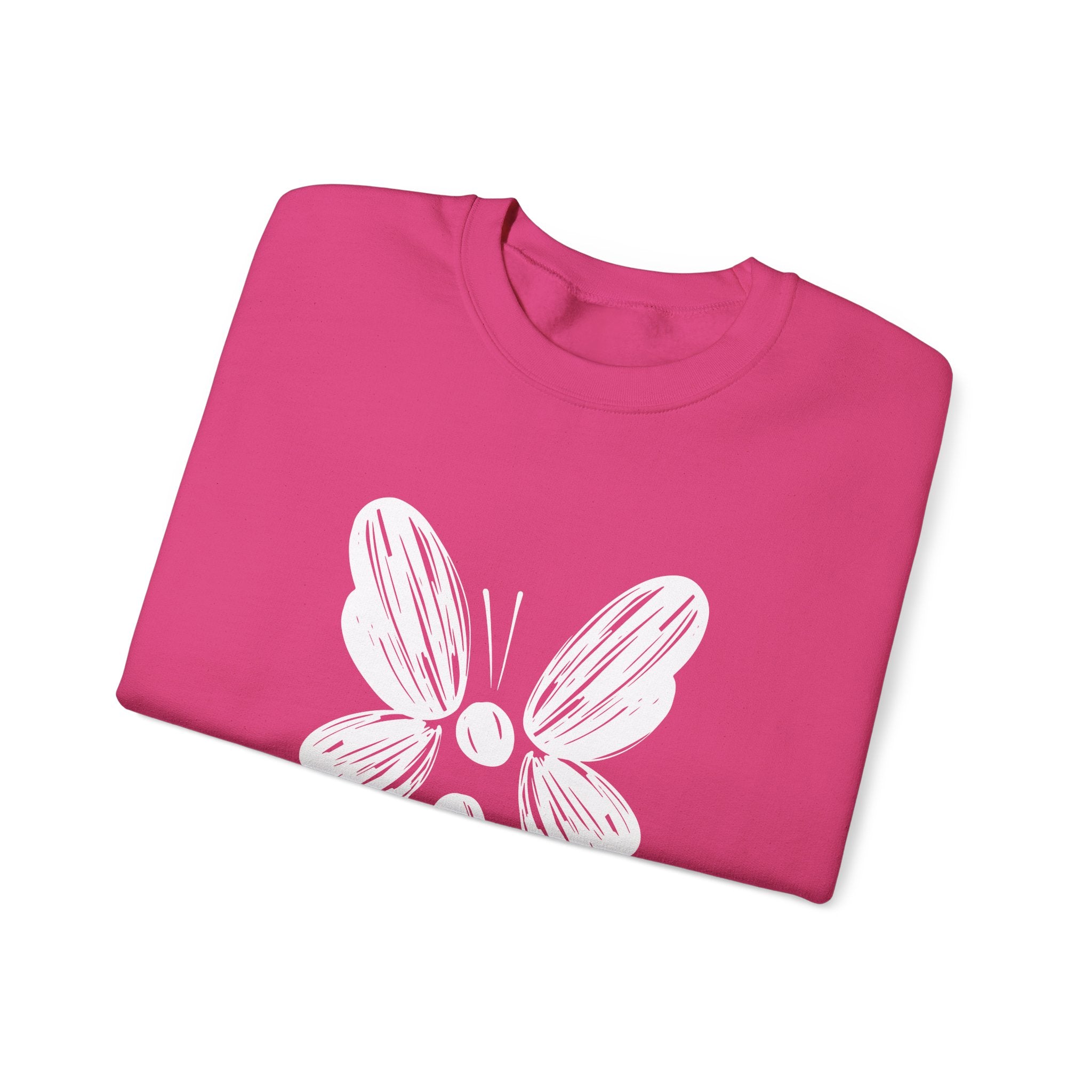 Suicide Prevention White Butterfly Crewneck Sweatshirt