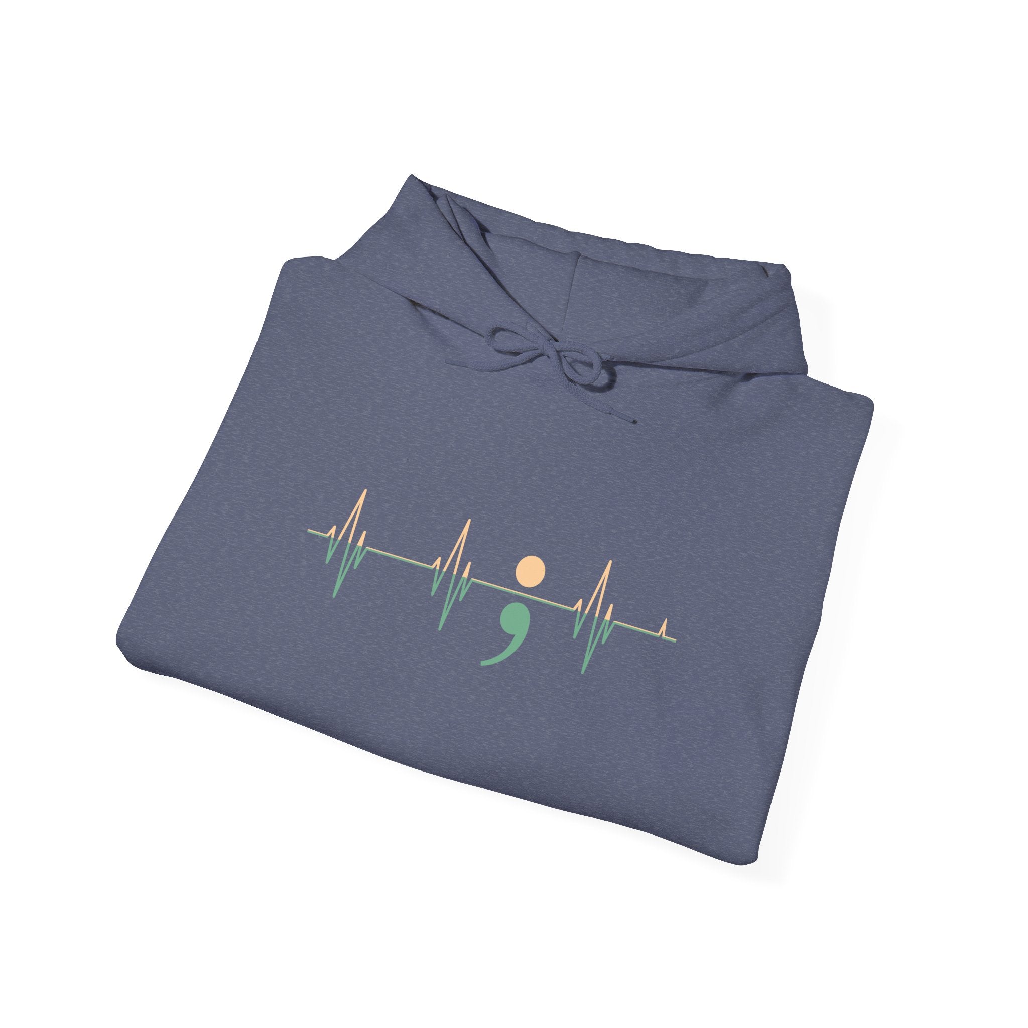 Heartbeats of Hope Semi-Colon Hooded Sweatshirt