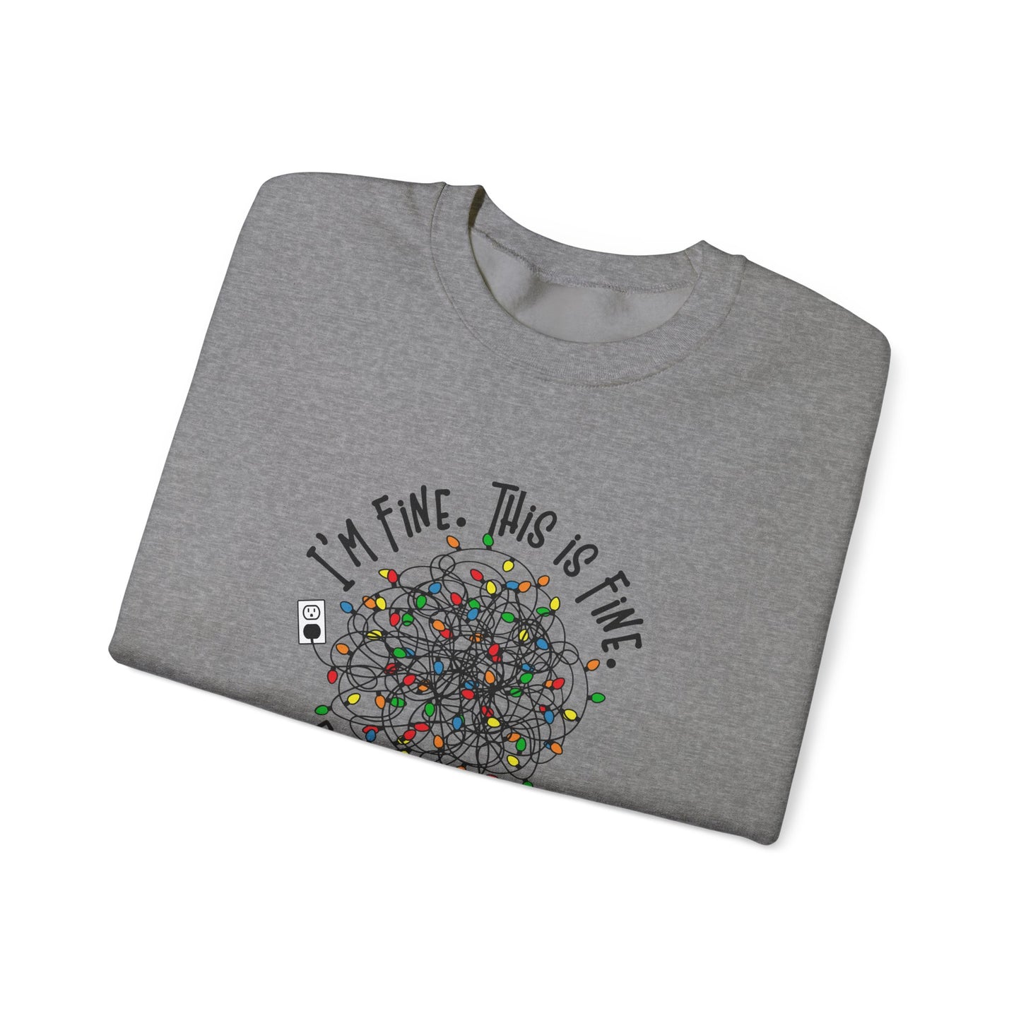 "Im Fine, This Is Fine" Crewneck Sweatshirt