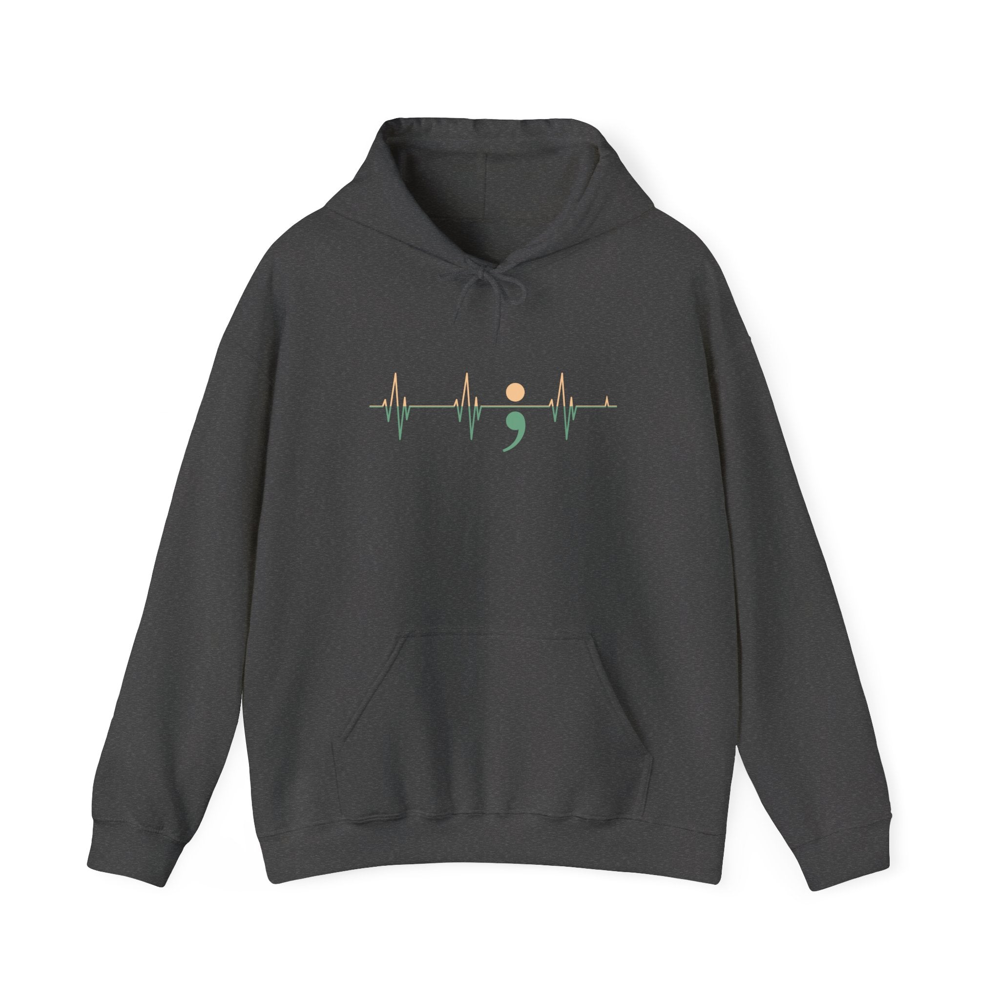 Heartbeats of Hope Semi-Colon Hooded Sweatshirt