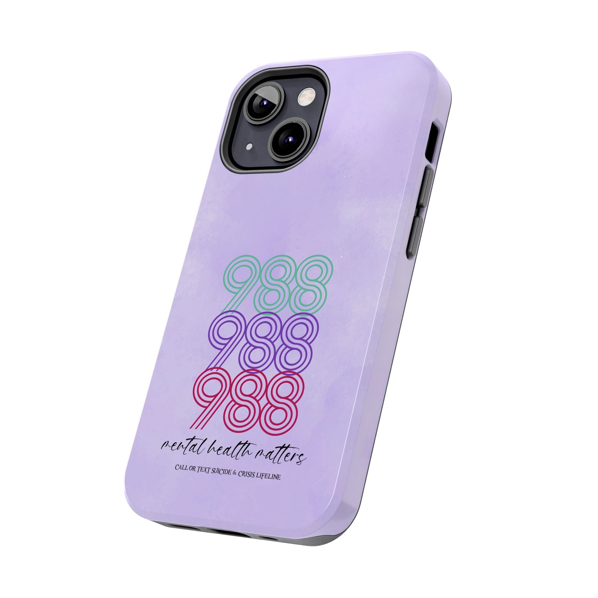 988 Light Purple Suicide Awareness Phone Case