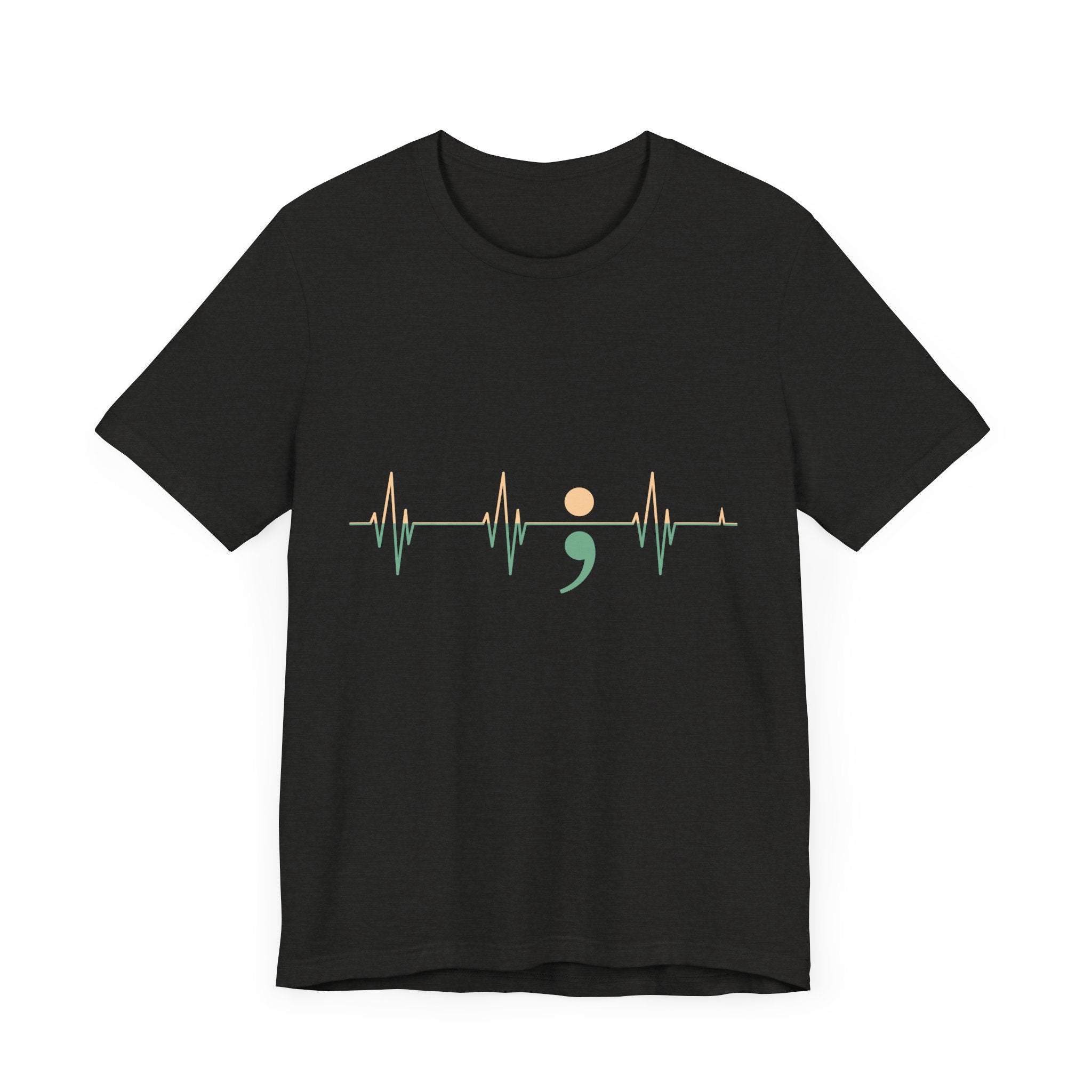 Heartbeats of Hope Semi-Colon Jersey Tee