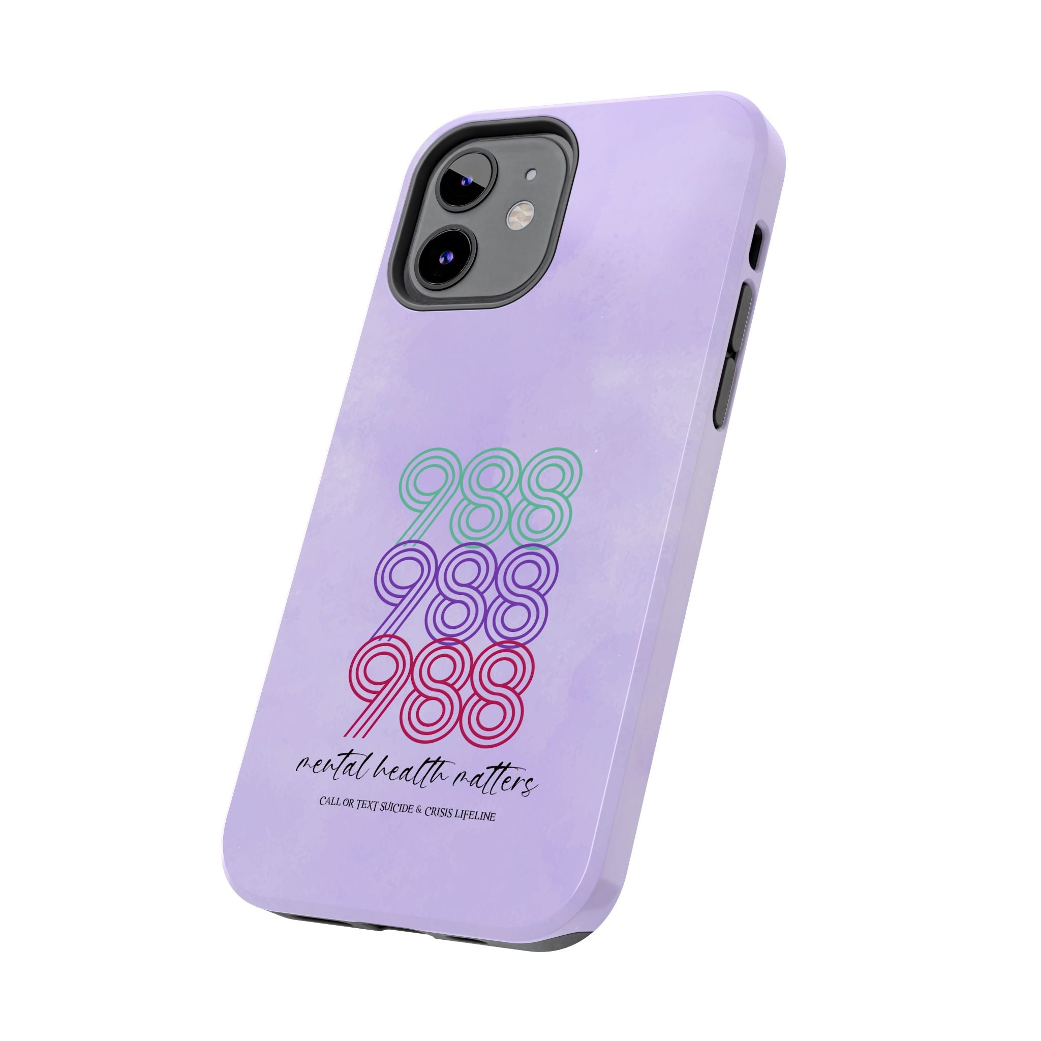 988 Light Purple Suicide Awareness Phone Case
