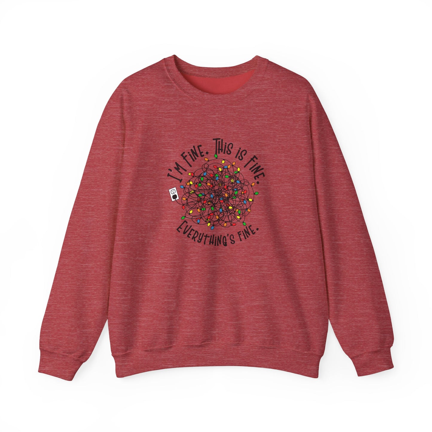 "Im Fine, This Is Fine" Crewneck Sweatshirt