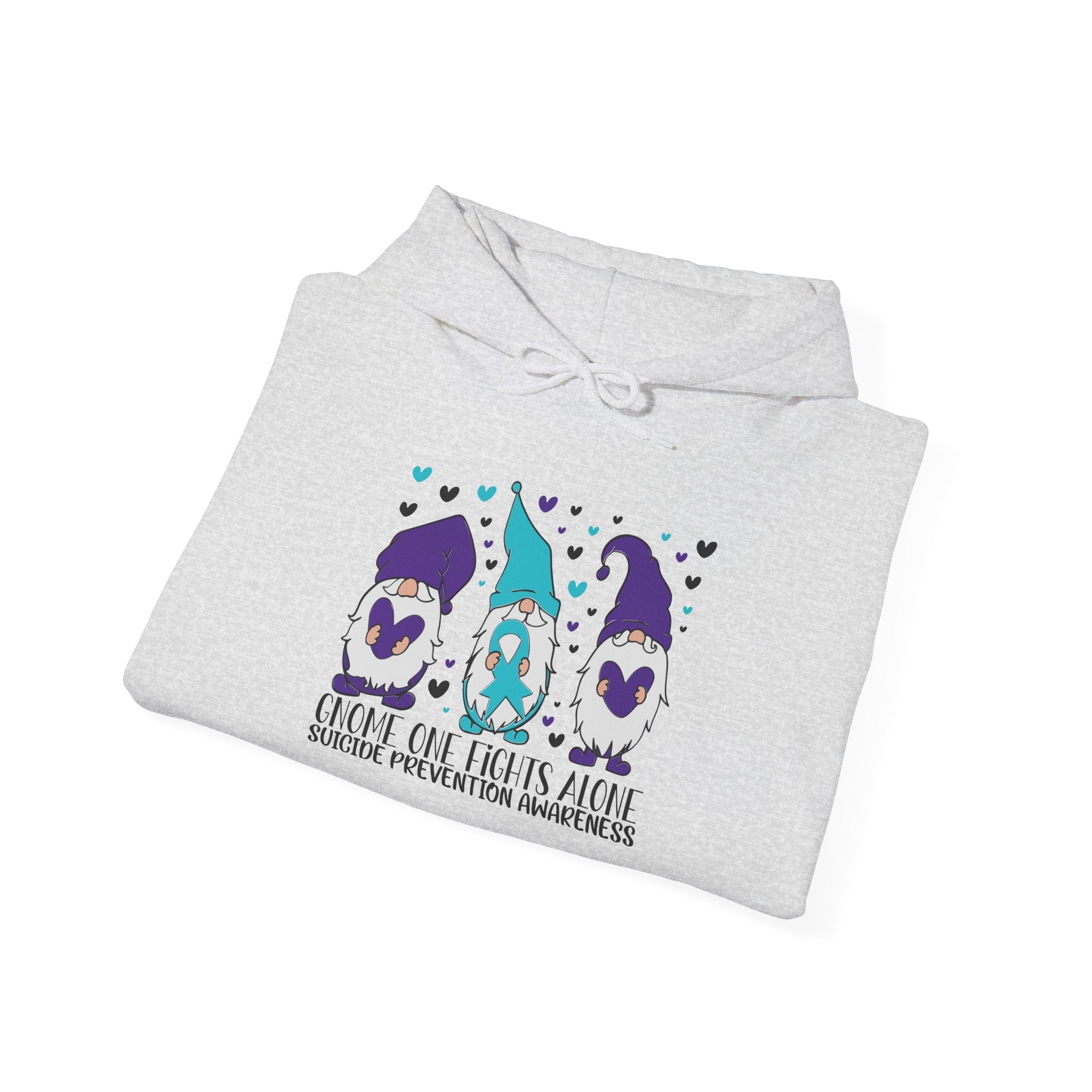 Gnome One Fights Alone Hooded Sweatshirt