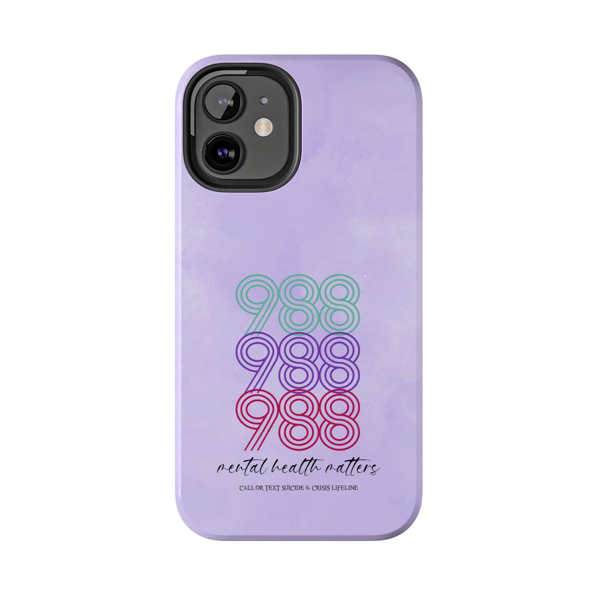 988 Light Purple Suicide Awareness Phone Case