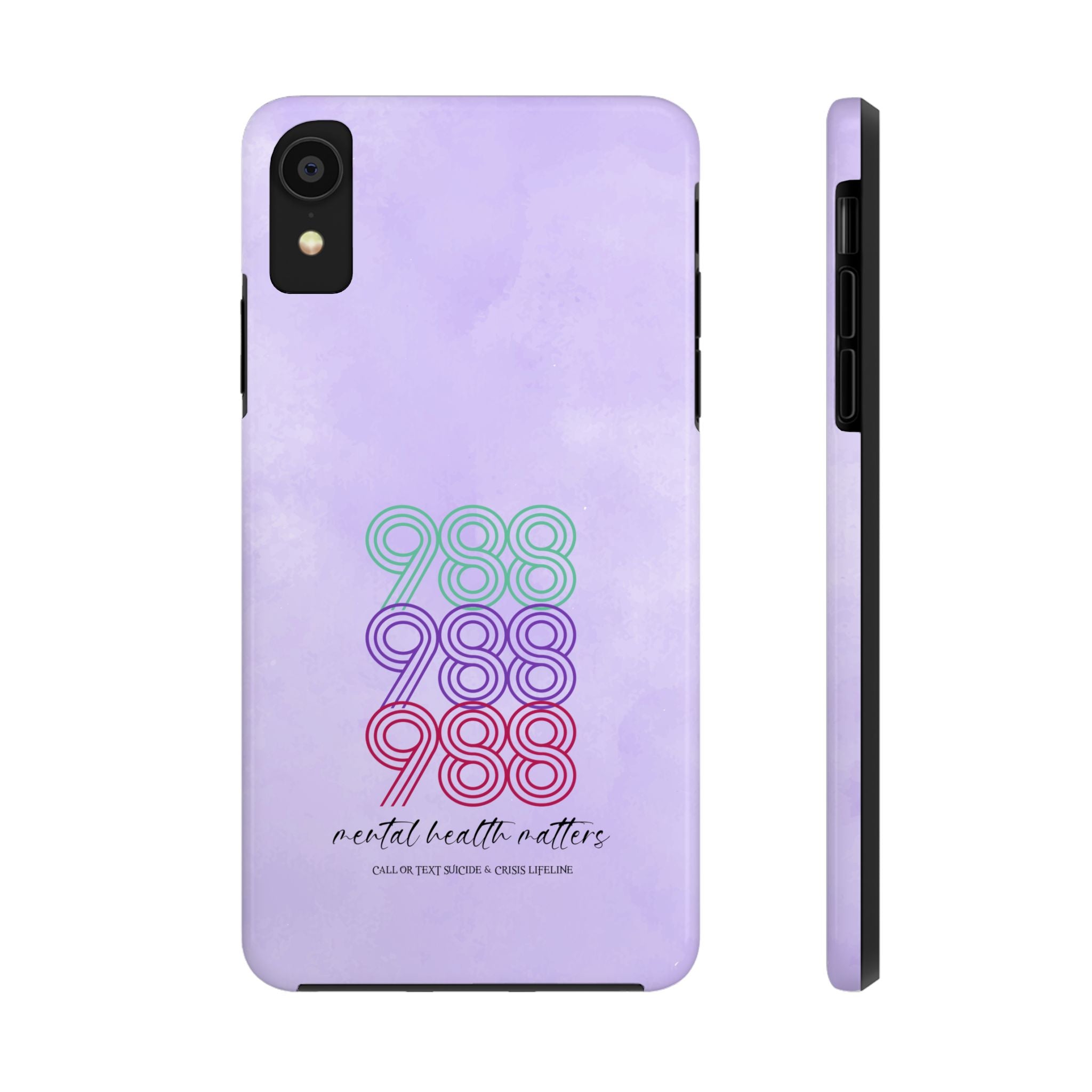 988 Light Purple Suicide Awareness Phone Case