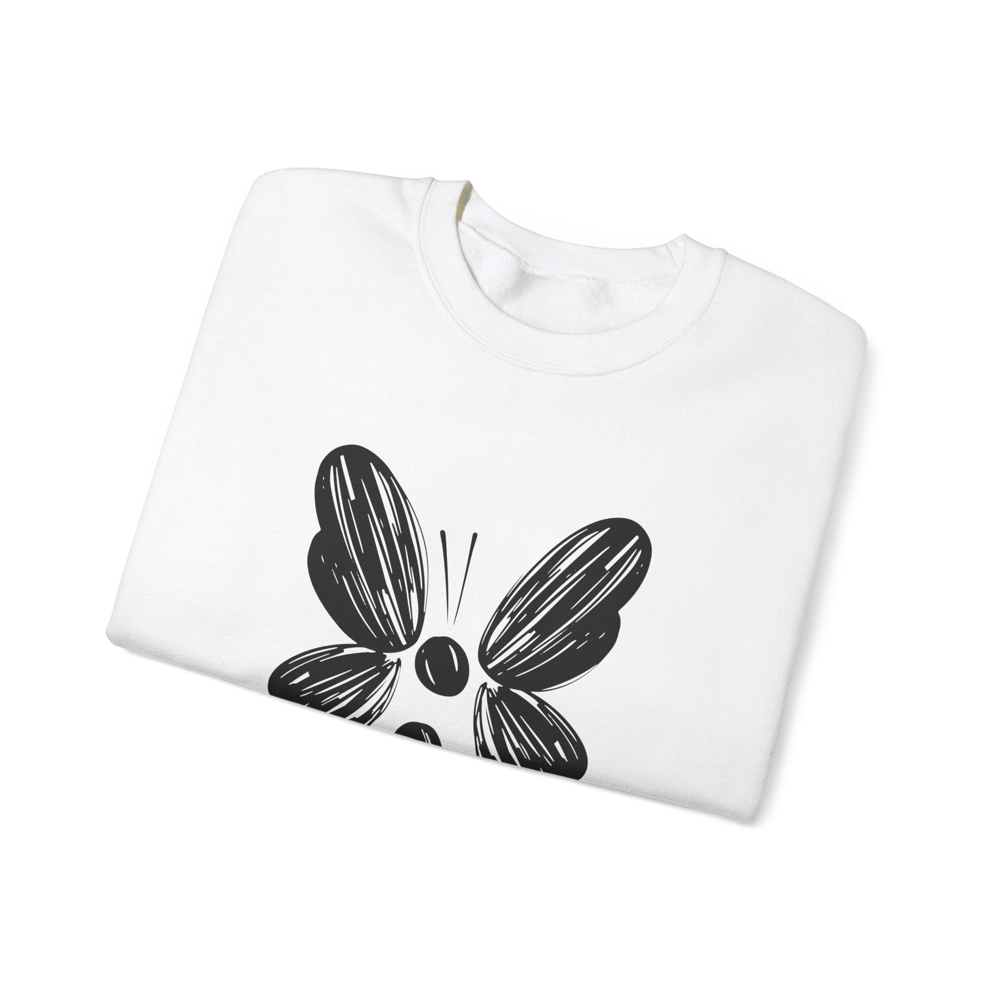 Suicide Prevention Black Butterfly Crewneck Sweatshirt