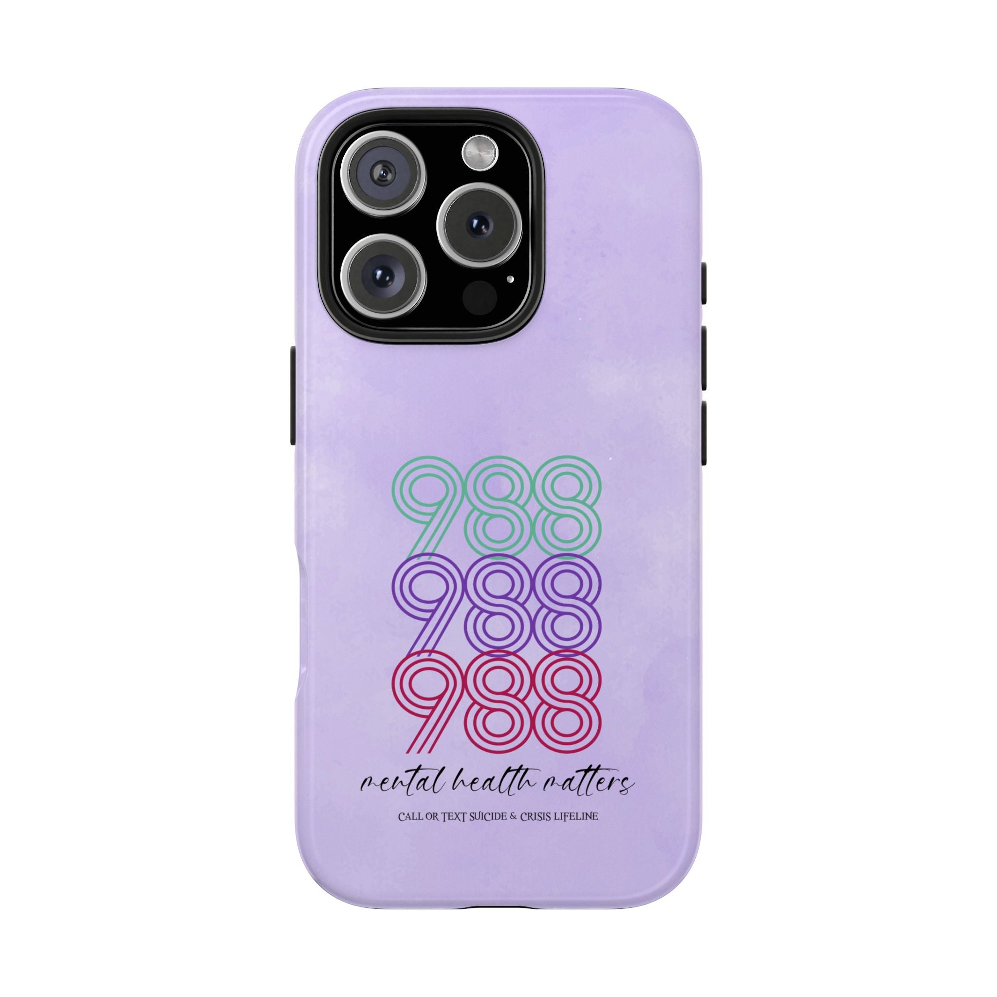 988 Light Purple Suicide Awareness Phone Case