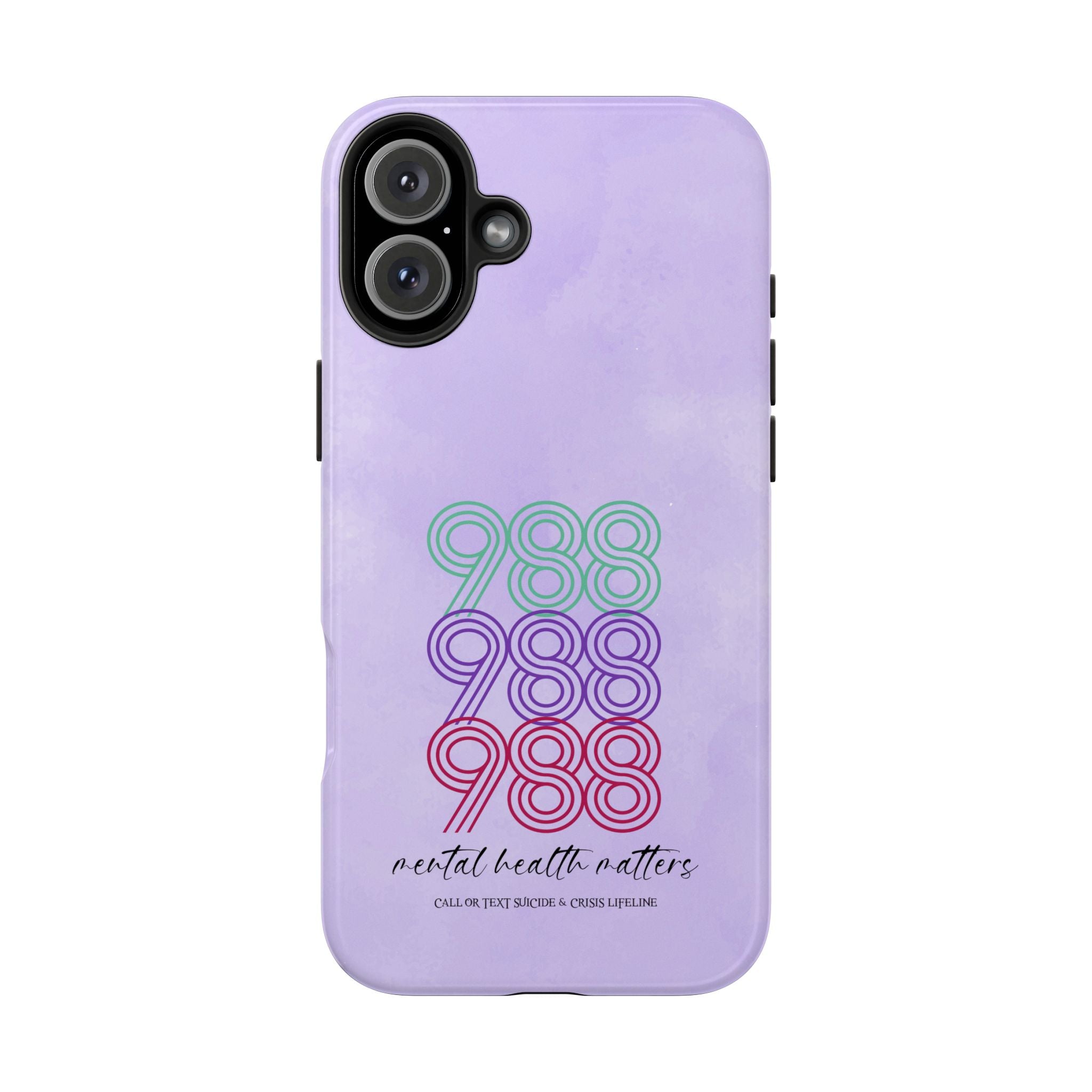 988 Light Purple Suicide Awareness Phone Case