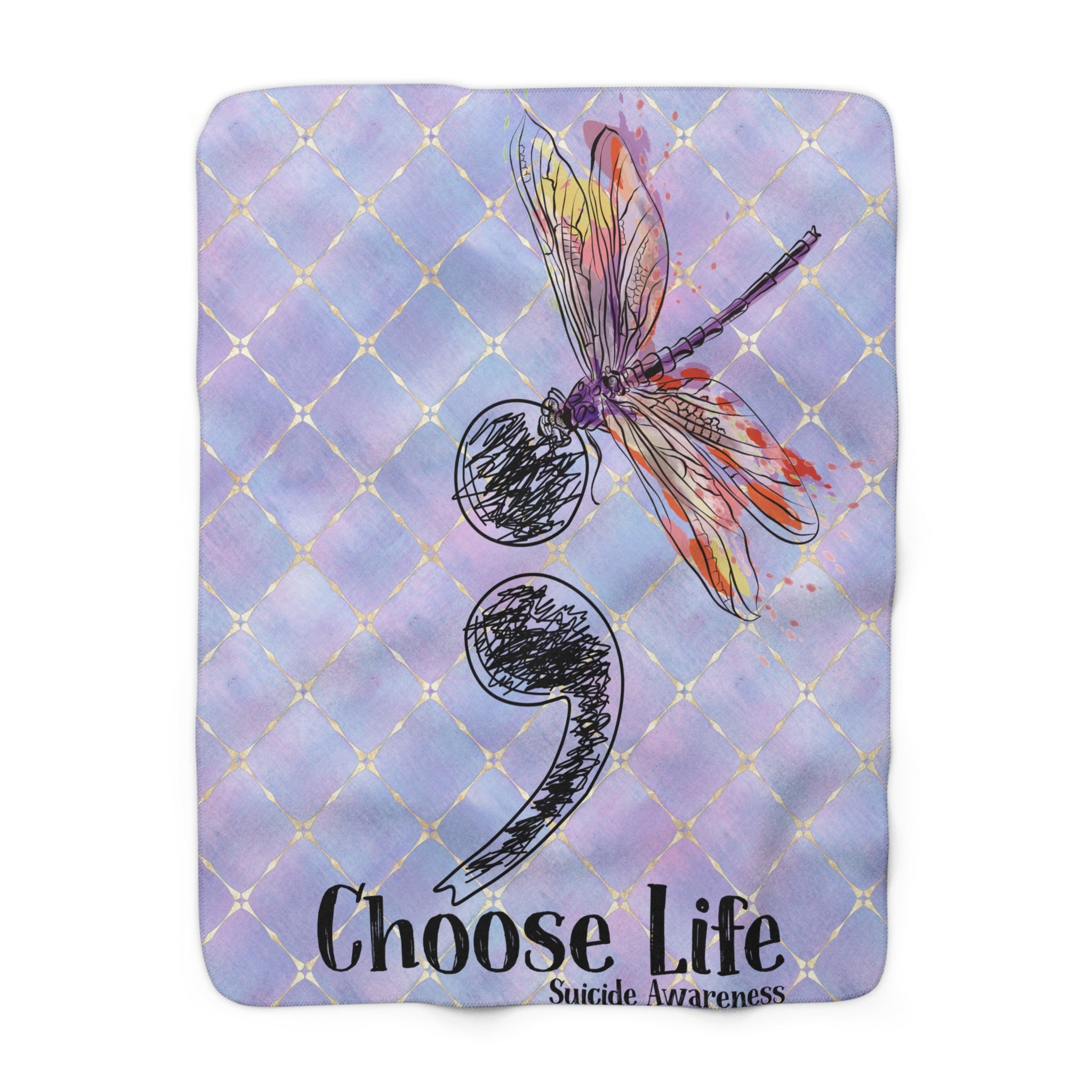 Choose Life Sherpa Fleece Blanket