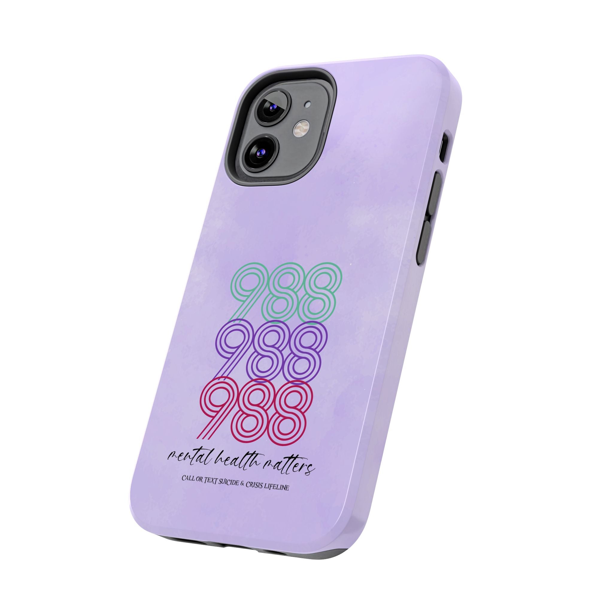 988 Light Purple Suicide Awareness Phone Case