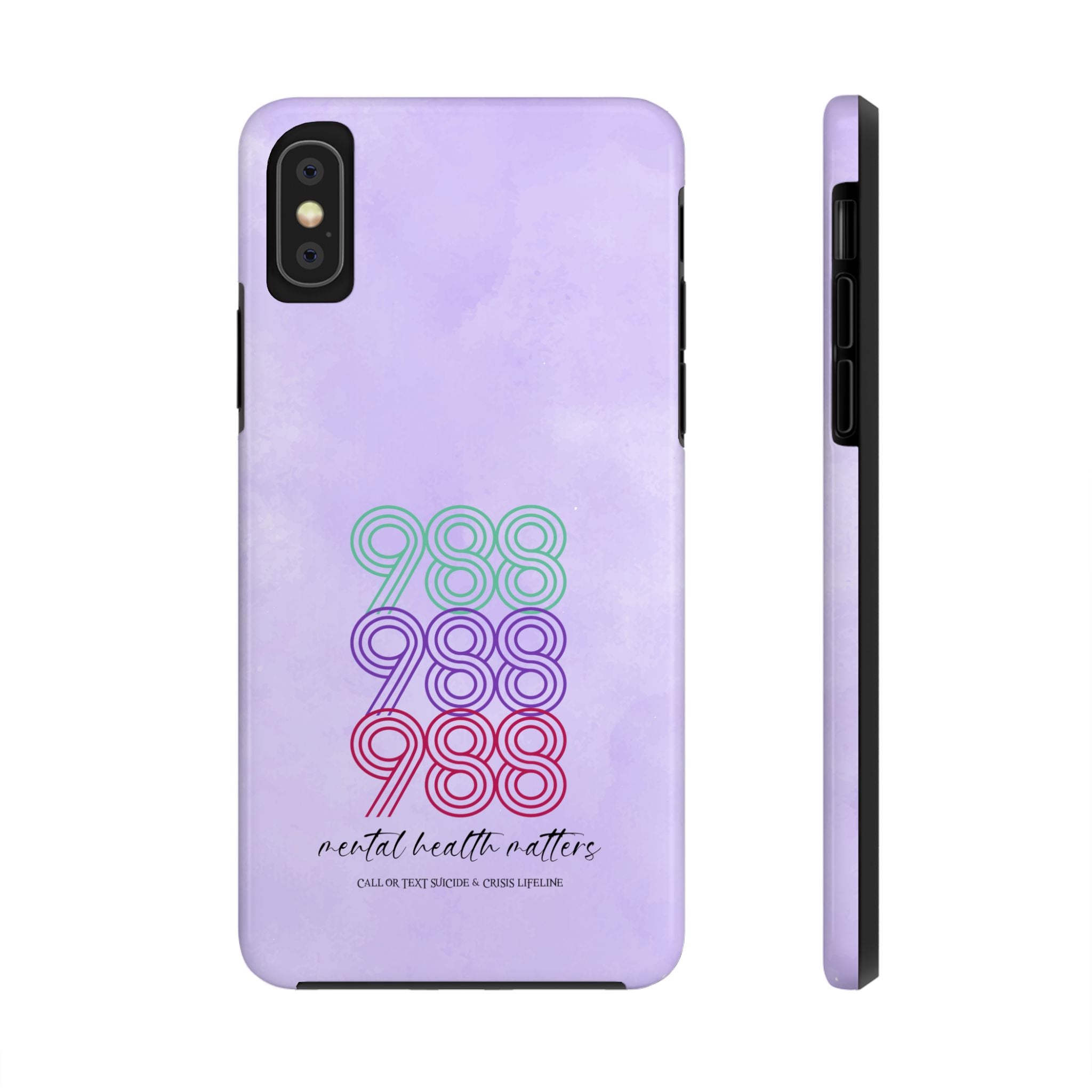 988 Light Purple Suicide Awareness Phone Case