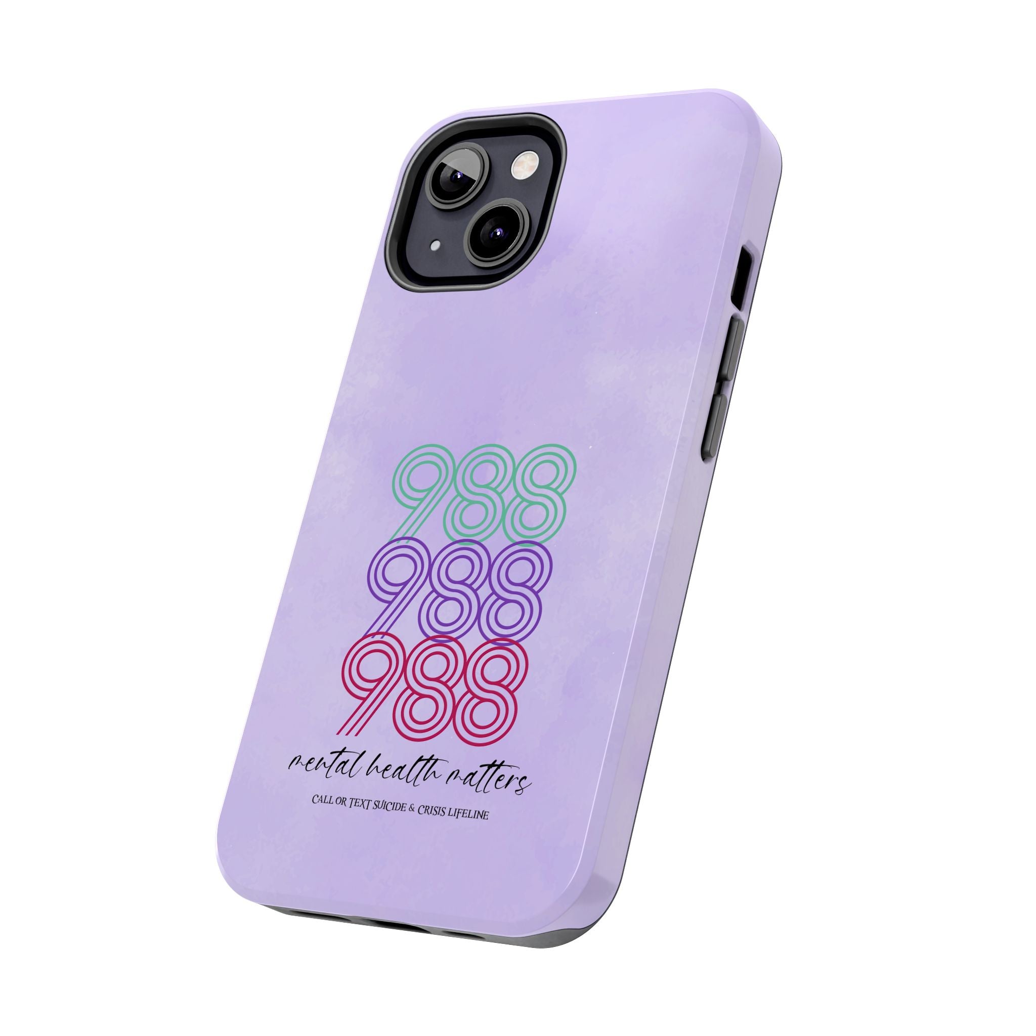 988 Light Purple Suicide Awareness Phone Case