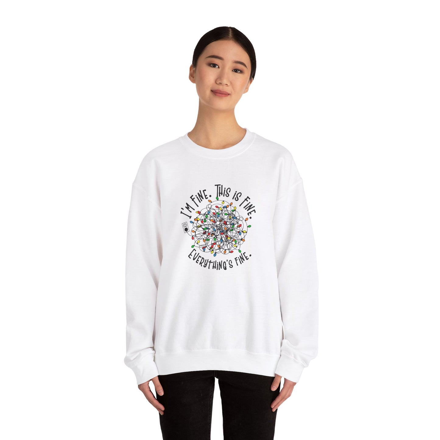 "Im Fine, This Is Fine" Crewneck Sweatshirt