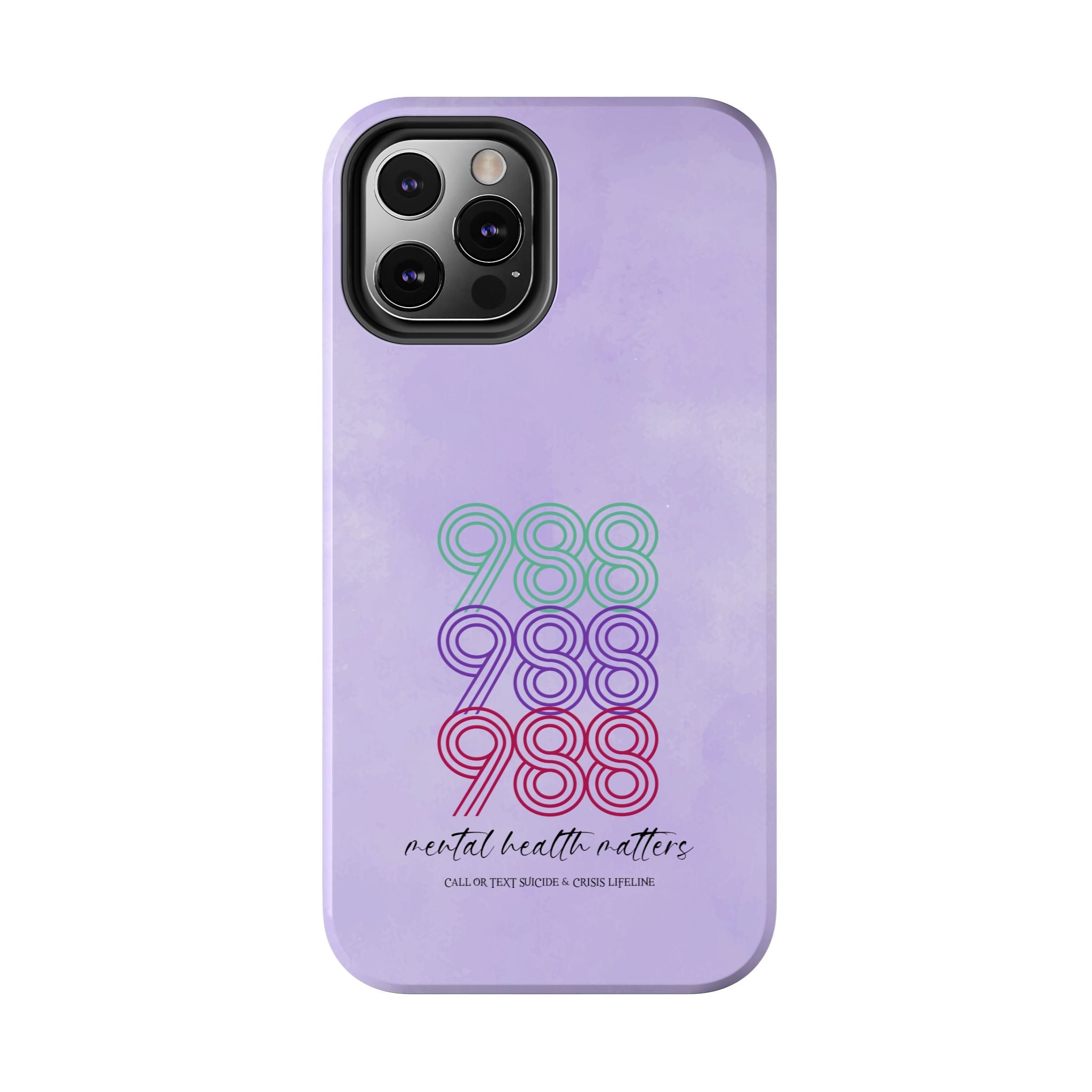 988 Light Purple Suicide Awareness Phone Case