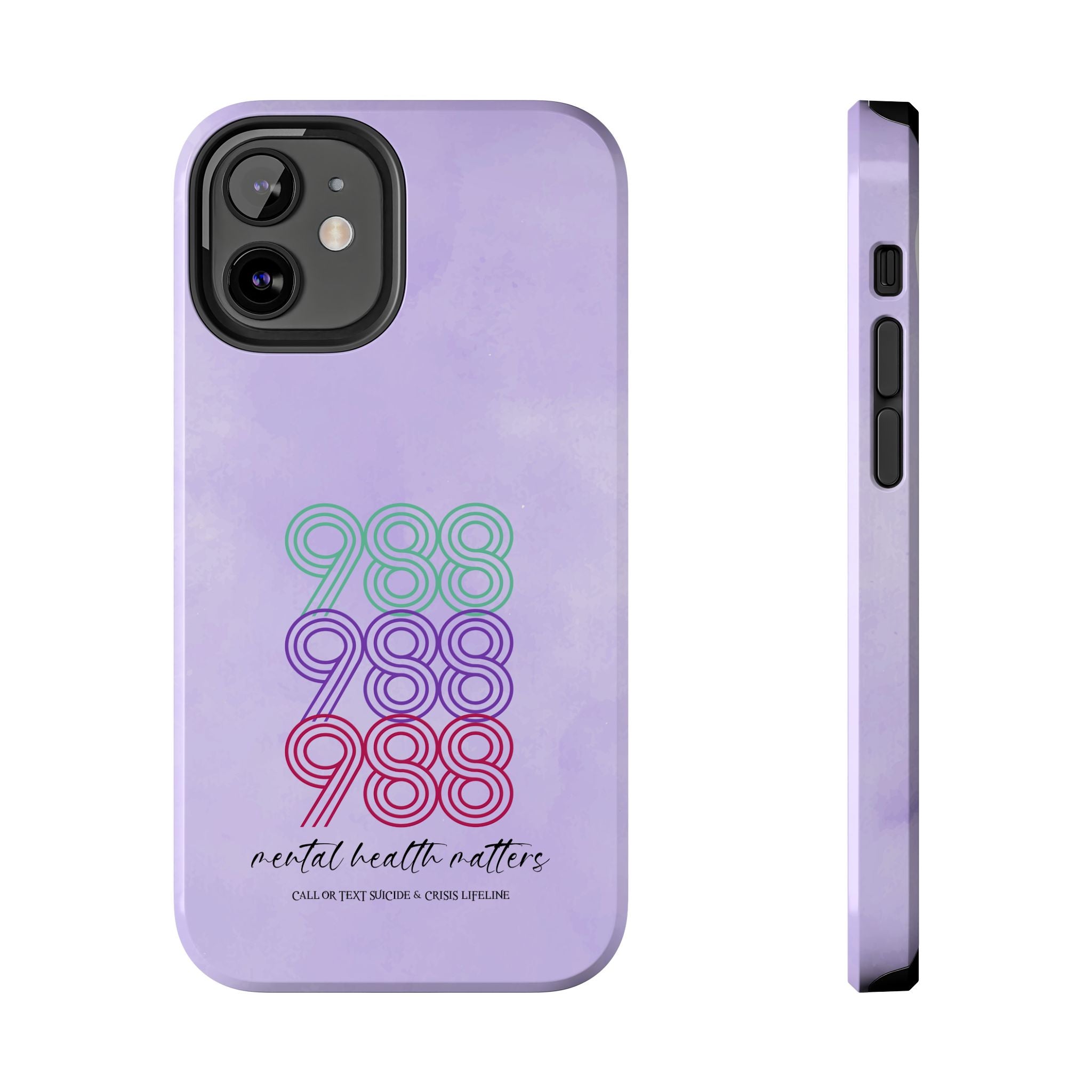 988 Light Purple Suicide Awareness Phone Case